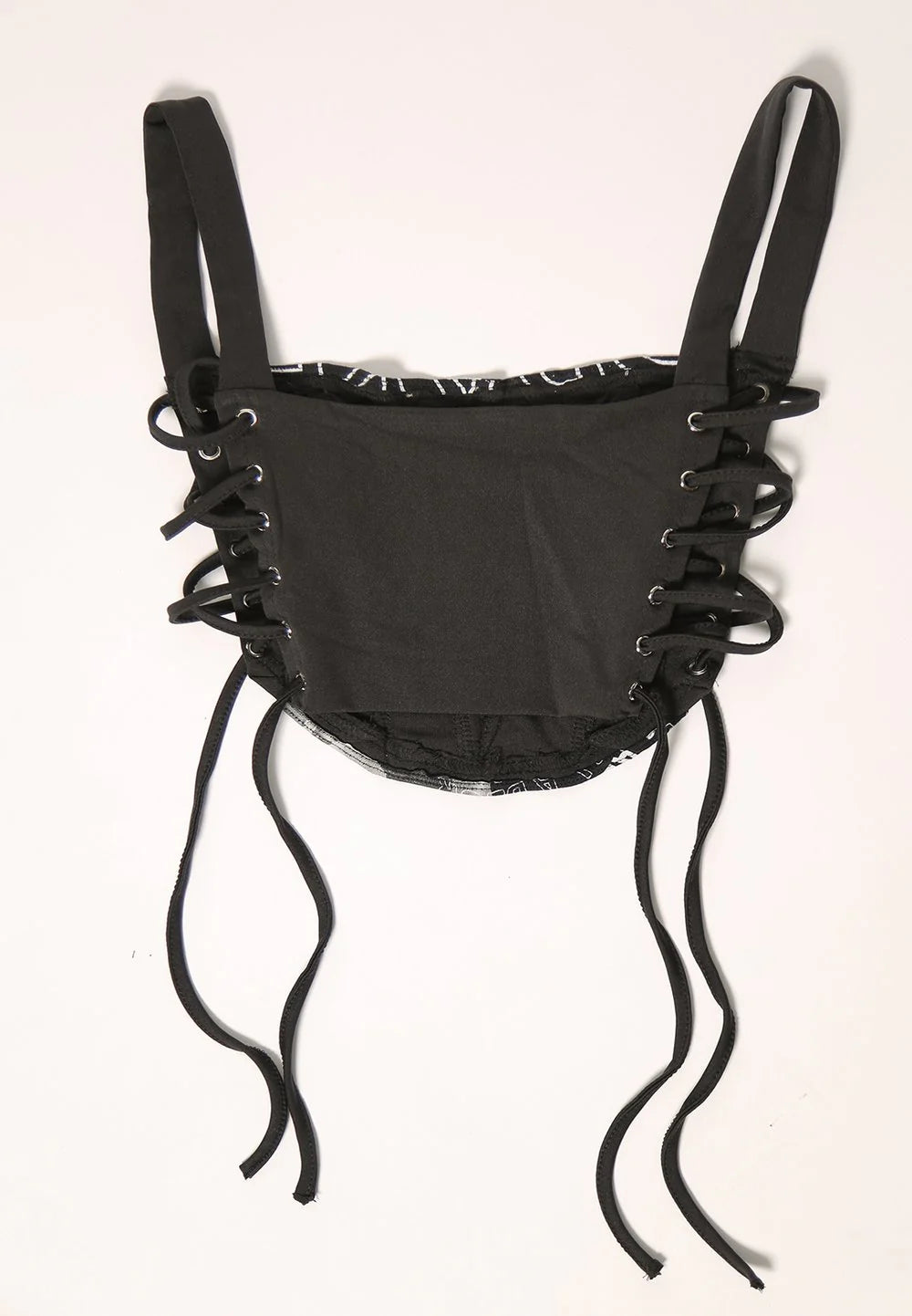 custom Rod Wave "Signature" side lace up cropped corset