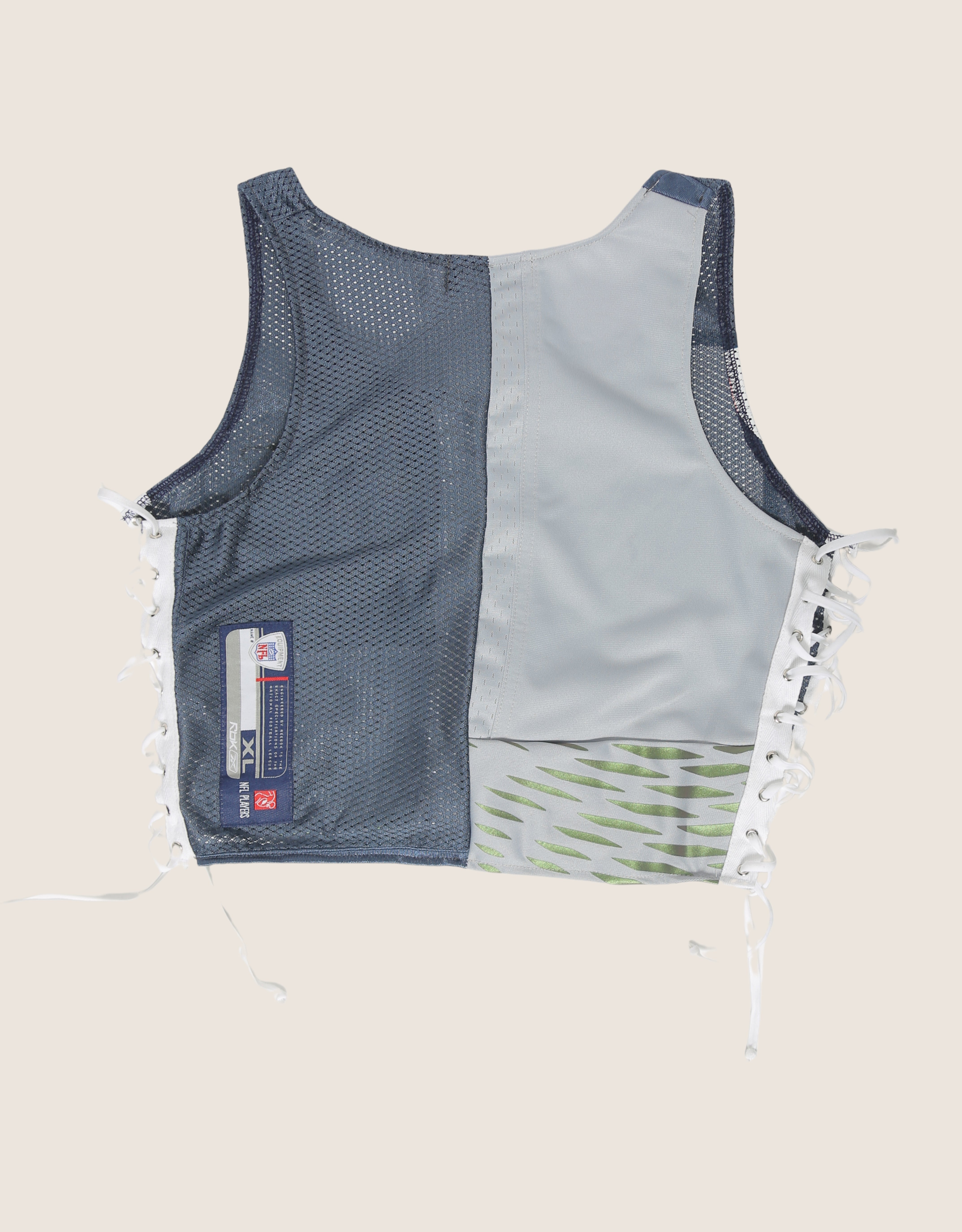 seahawks all laced up reworked tank (medium/large)