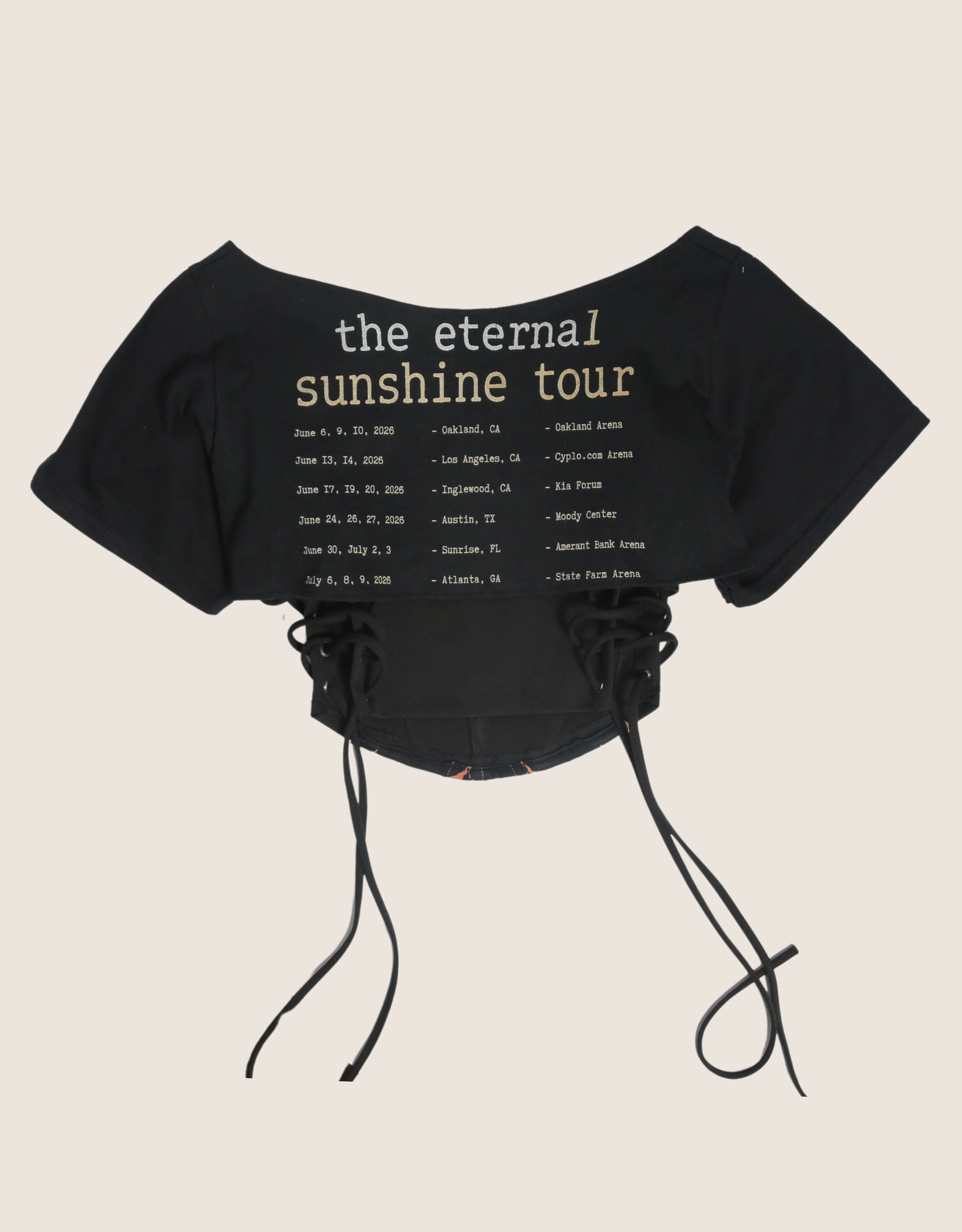 *pre order* ariana grande eternal sunshine reworked corset with matching shrug