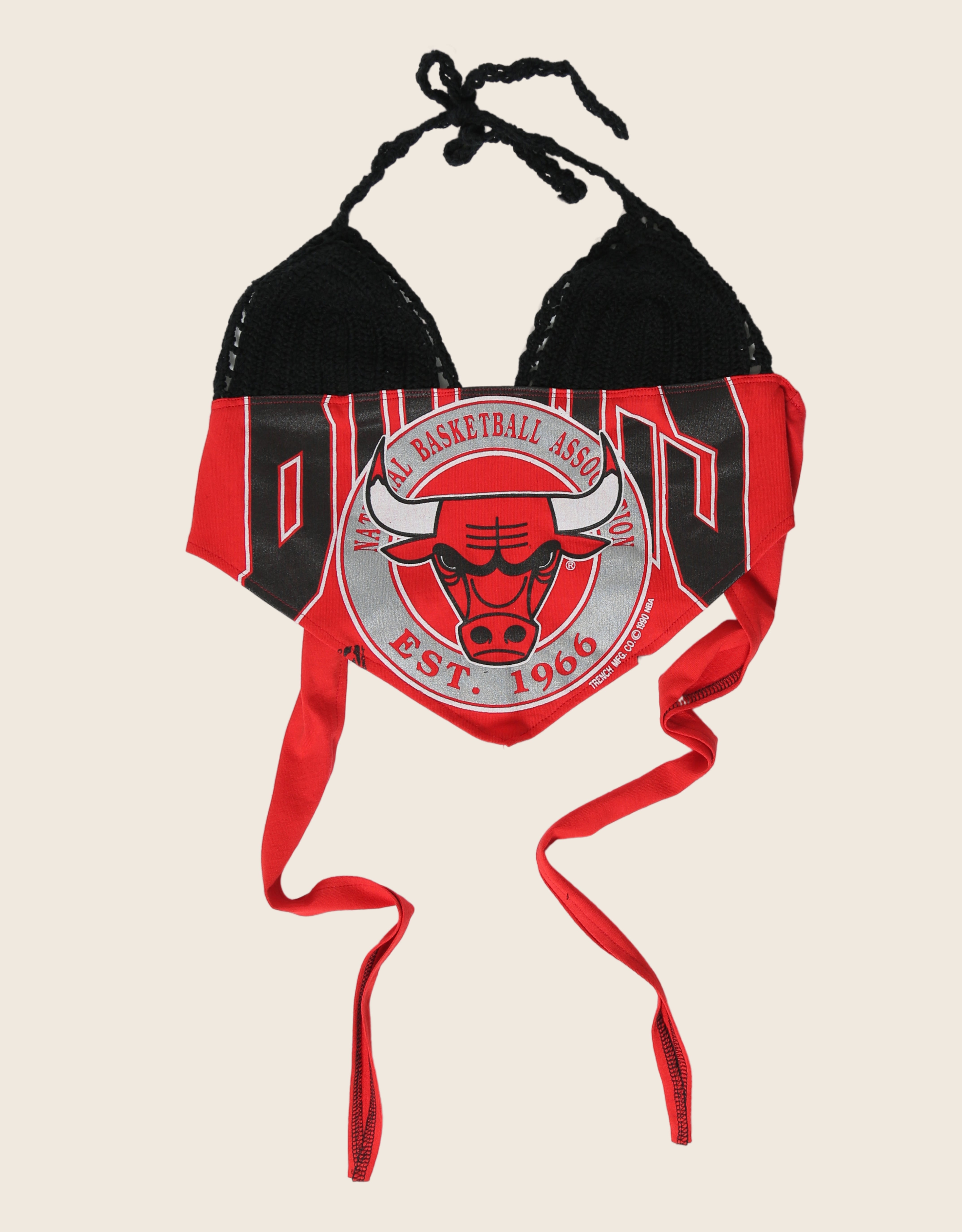chicago bulls crochet halter top