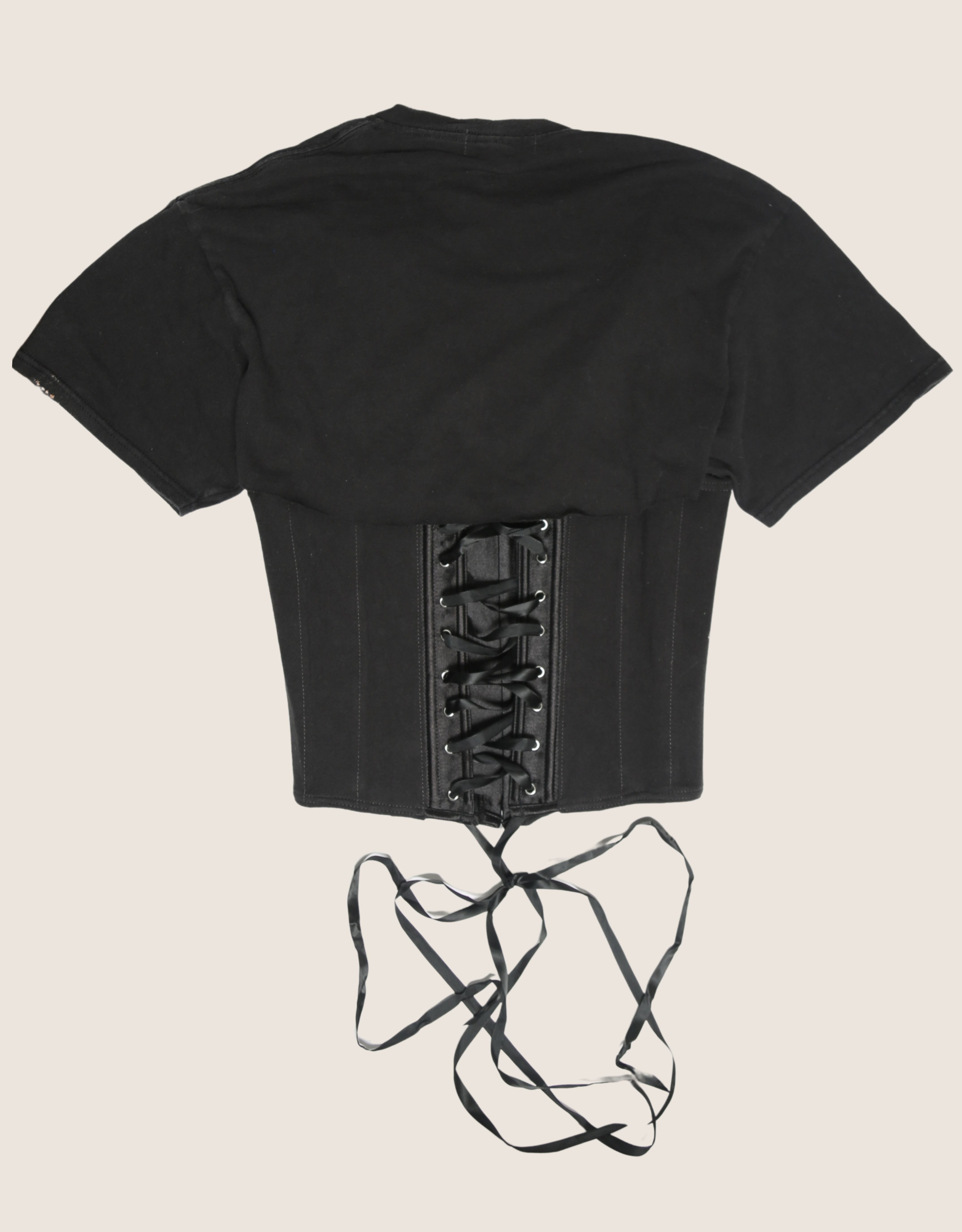 the beatles snap corset t shirt (S)