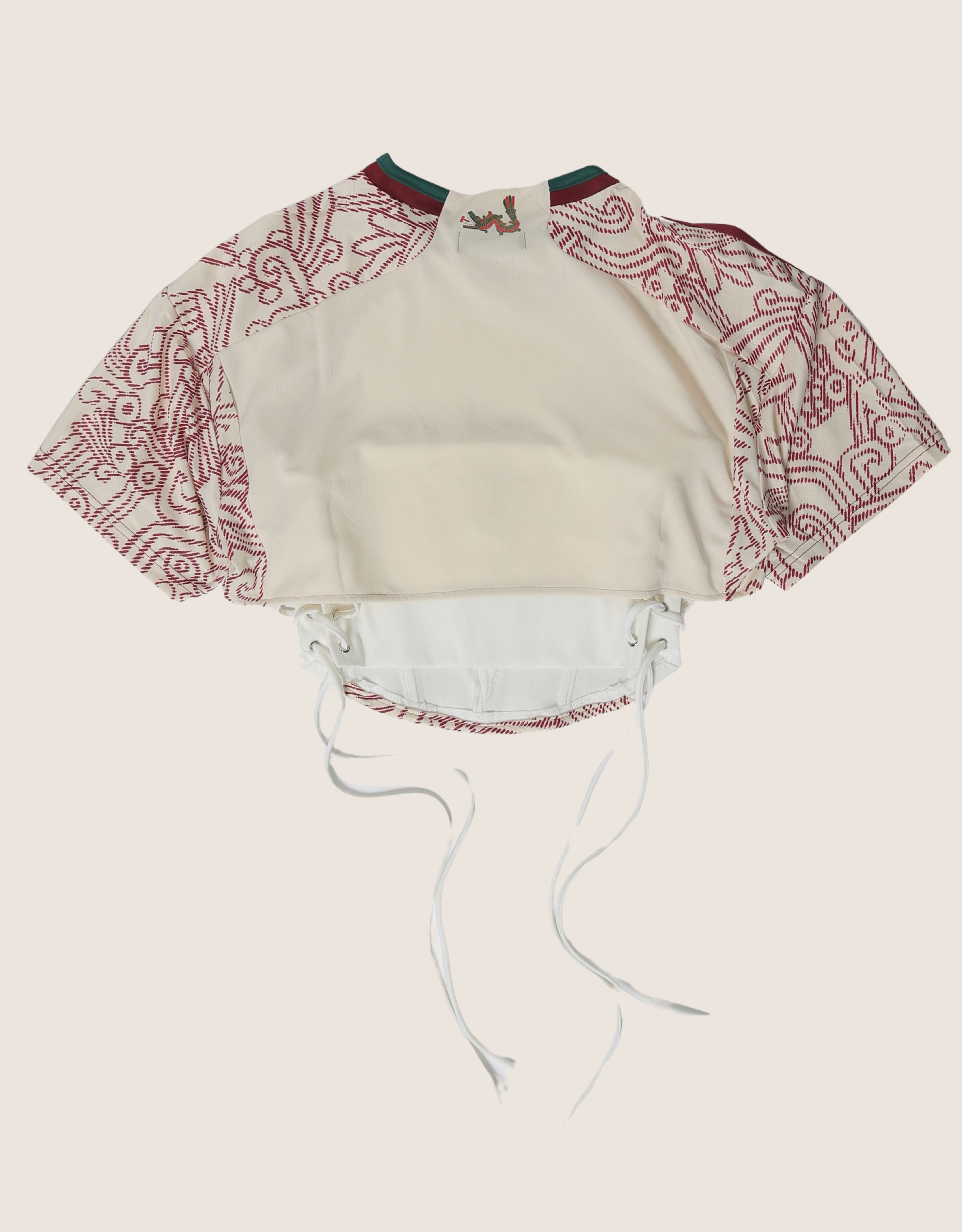 Mexico reworked corset with matching shrug (L)