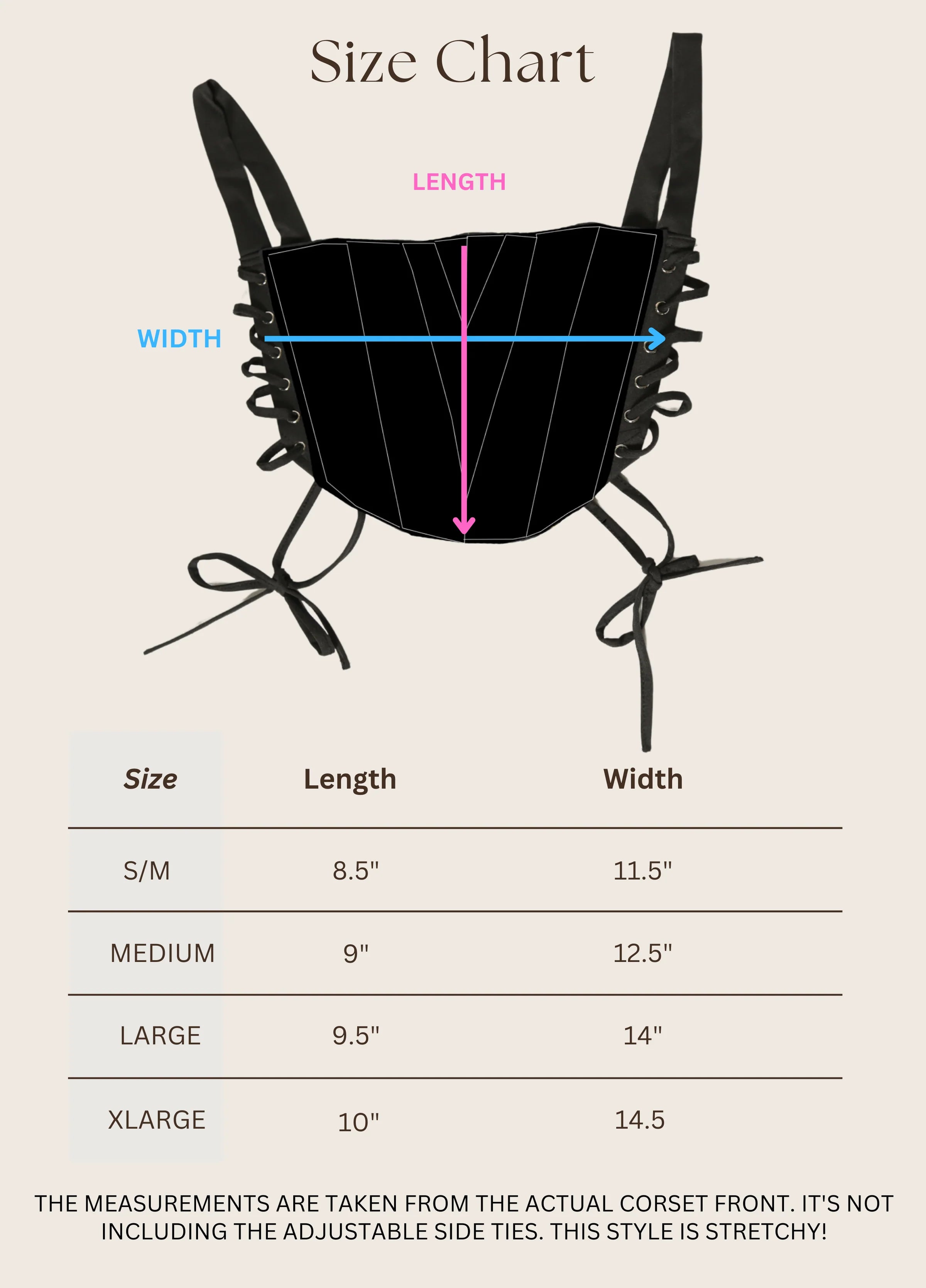 custom Rod Wave cropped side lace up corset