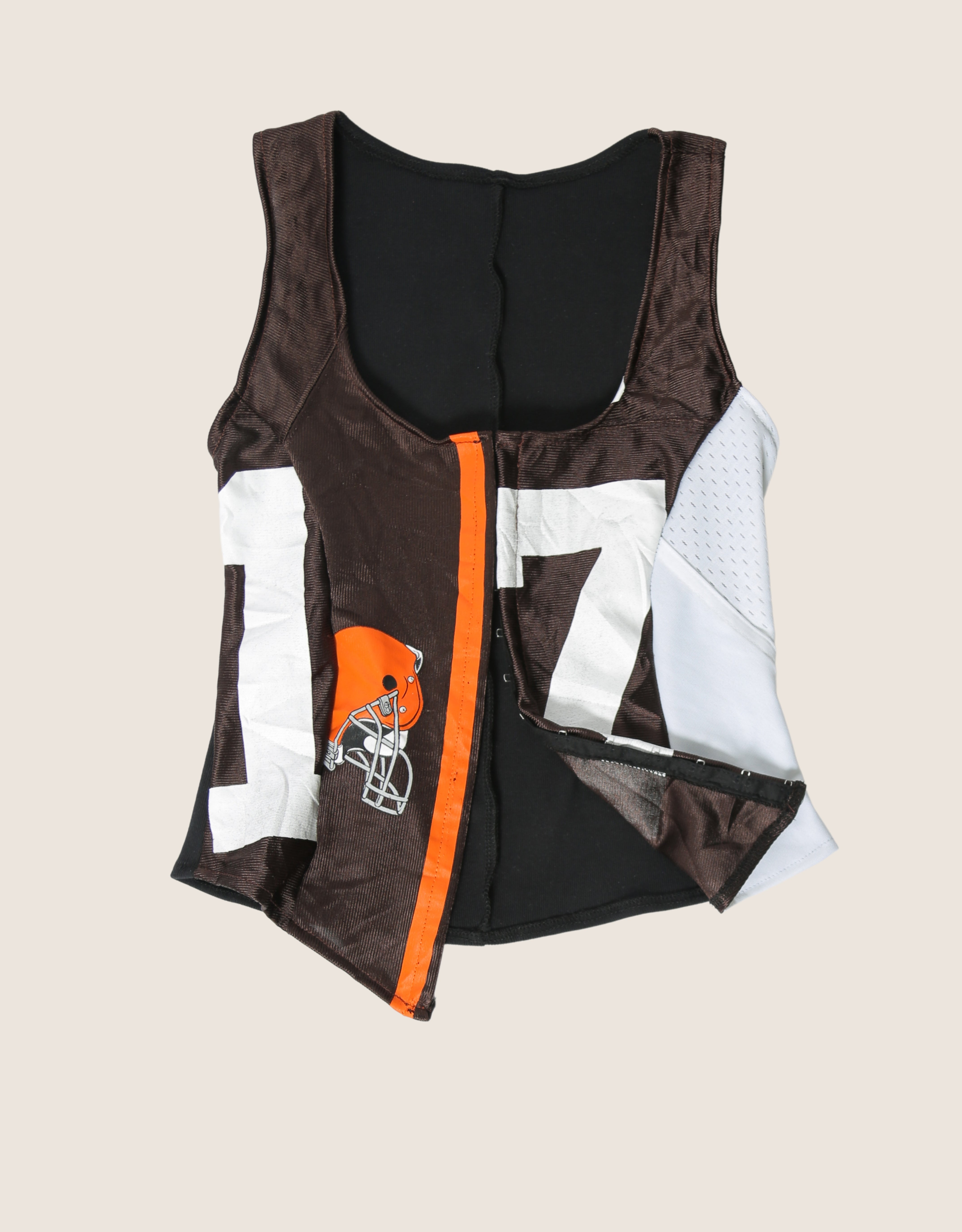browns helmet hook and eye tank (extra small)