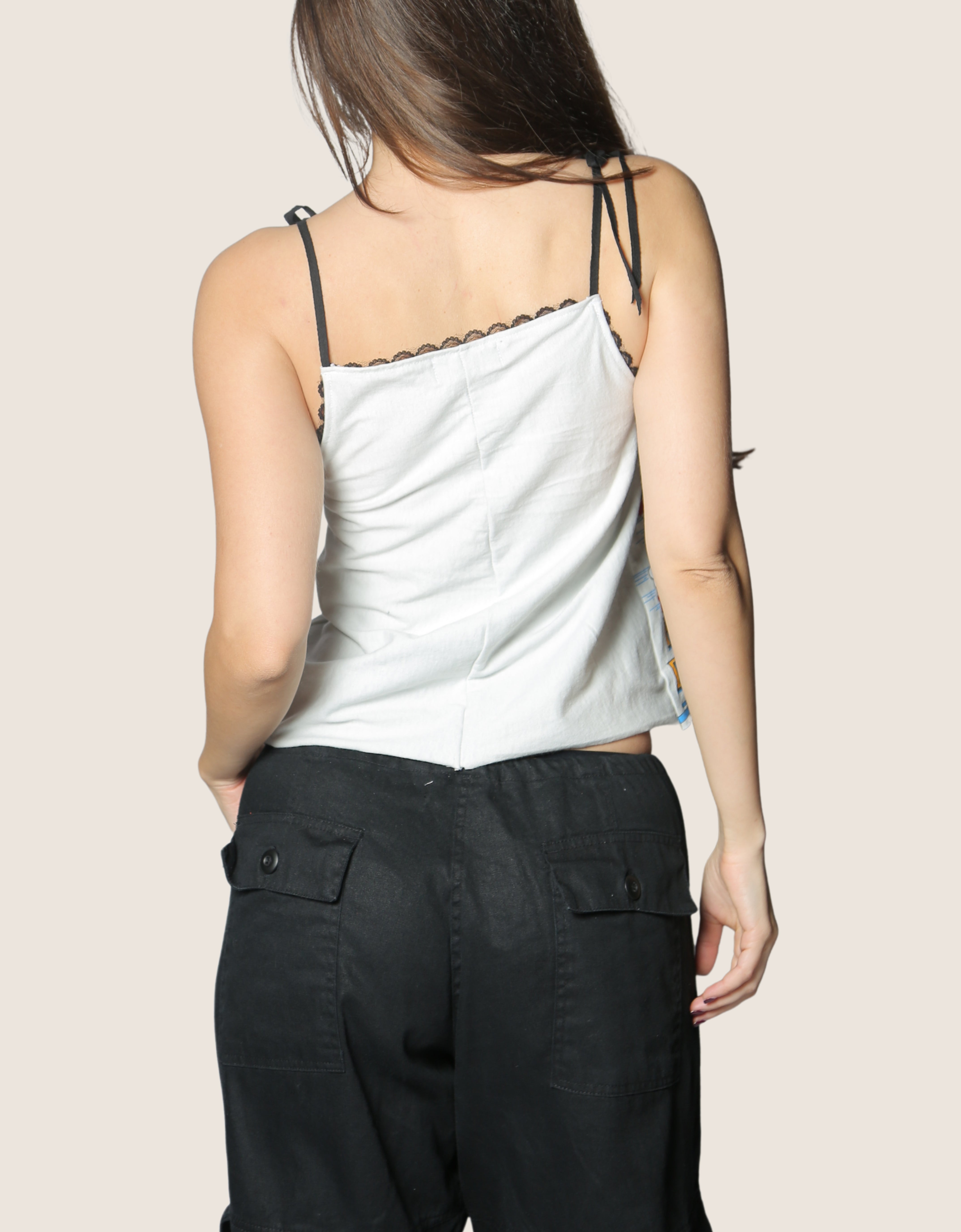 harley reworked tie front tank