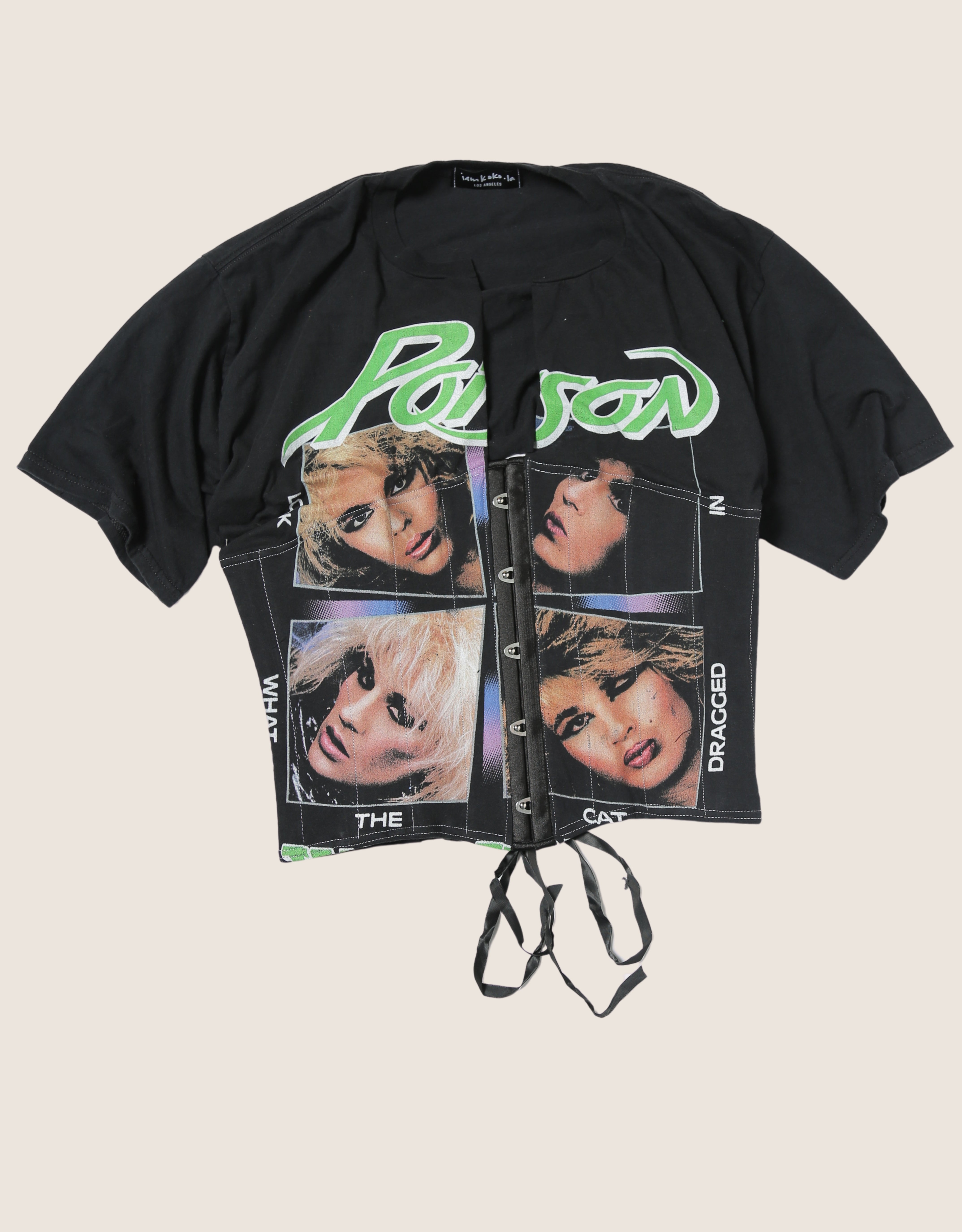 poison reworked snap corset tee (large)