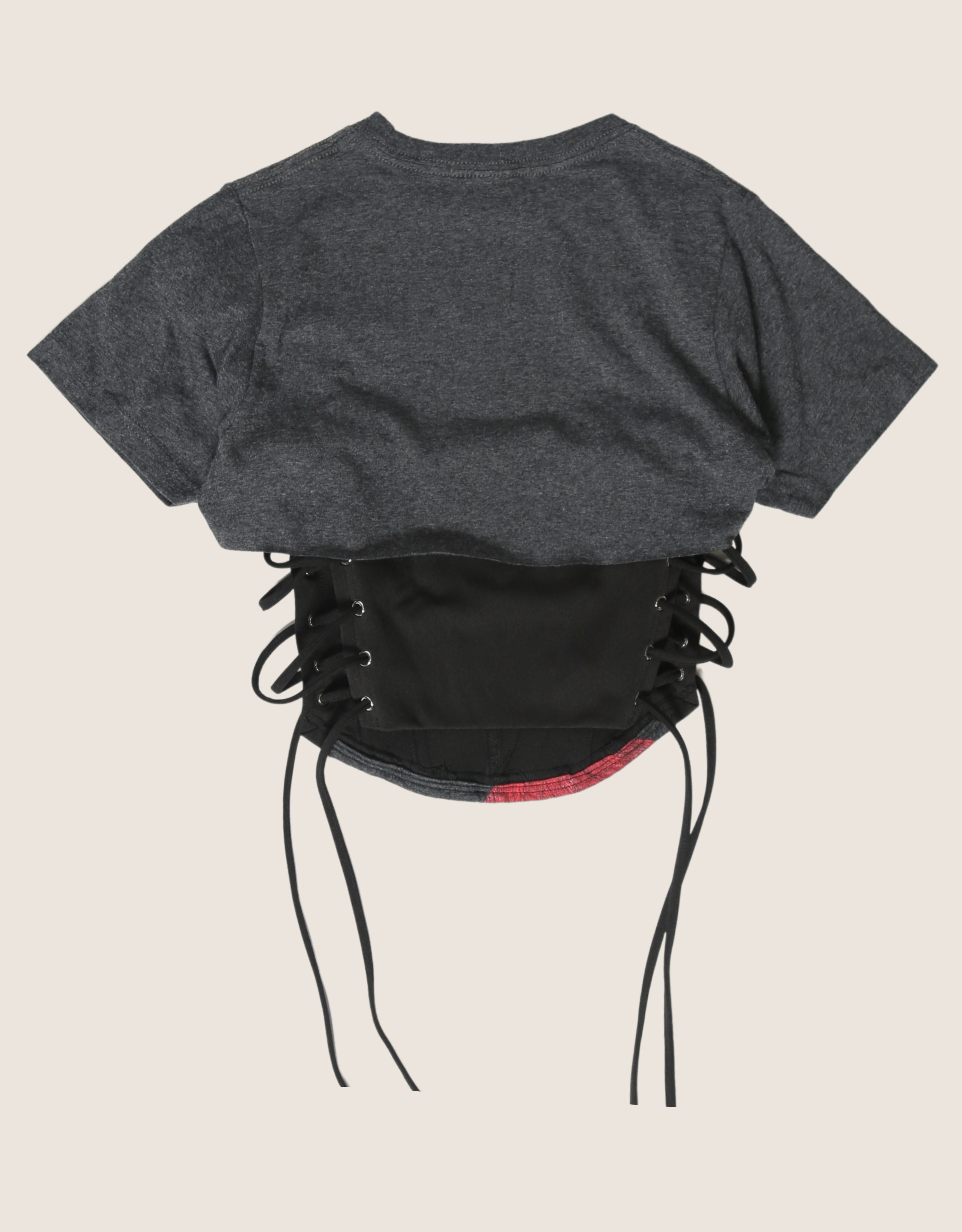 rolling stones reworked corset with matching shrug (S)