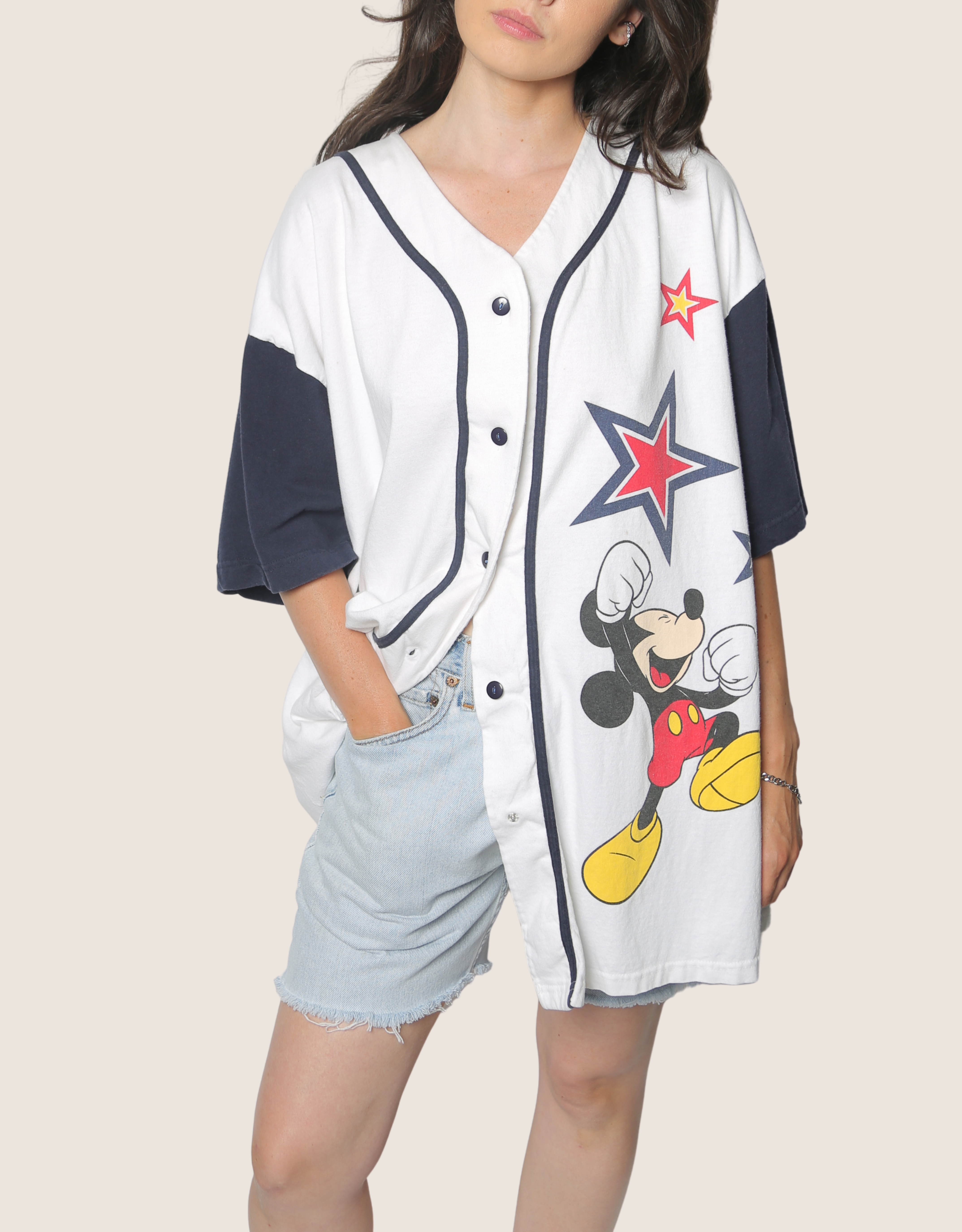 mickey vintage baseball t shirt