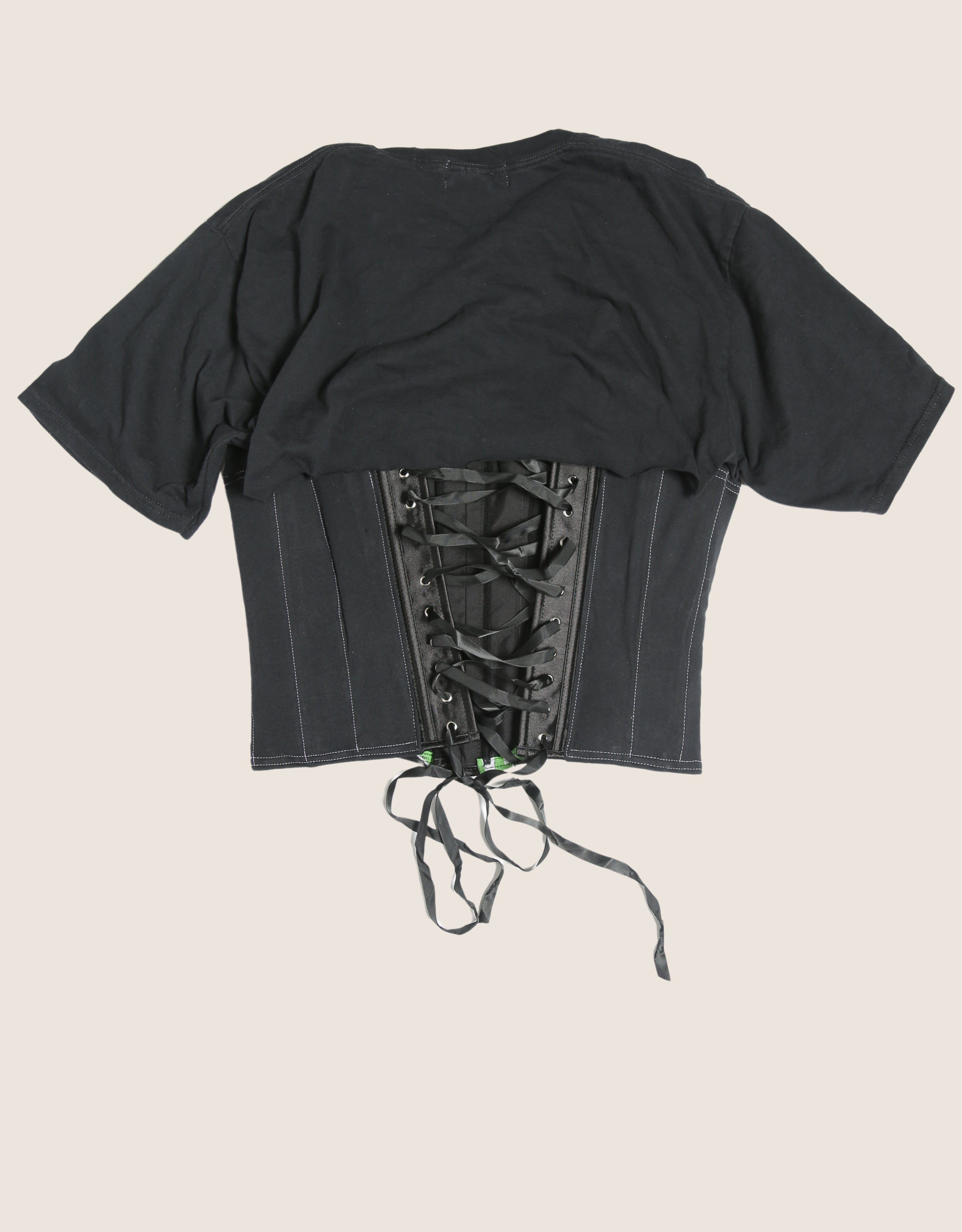 poison reworked snap corset tee (large)
