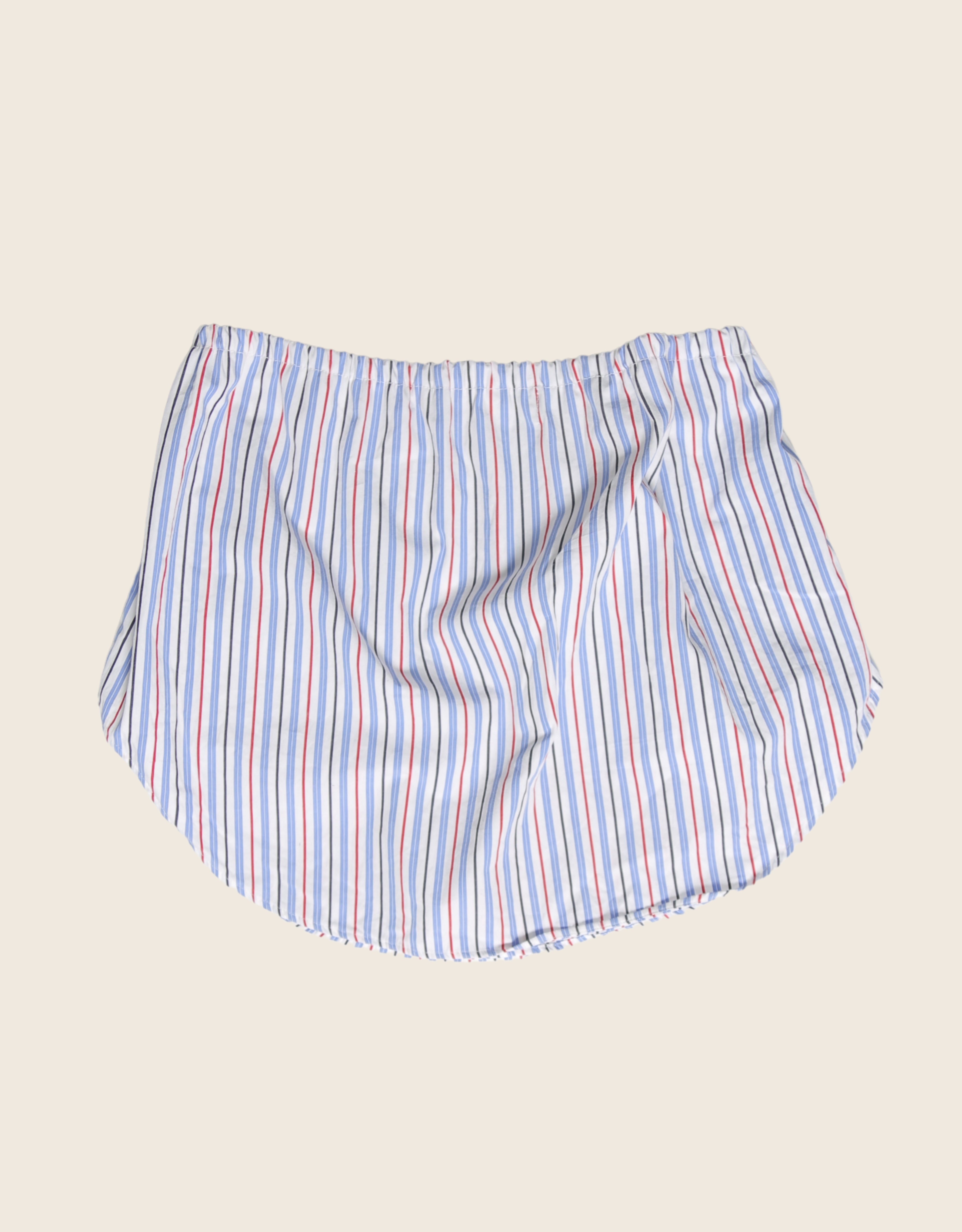 polo stripes reworked mini skirt