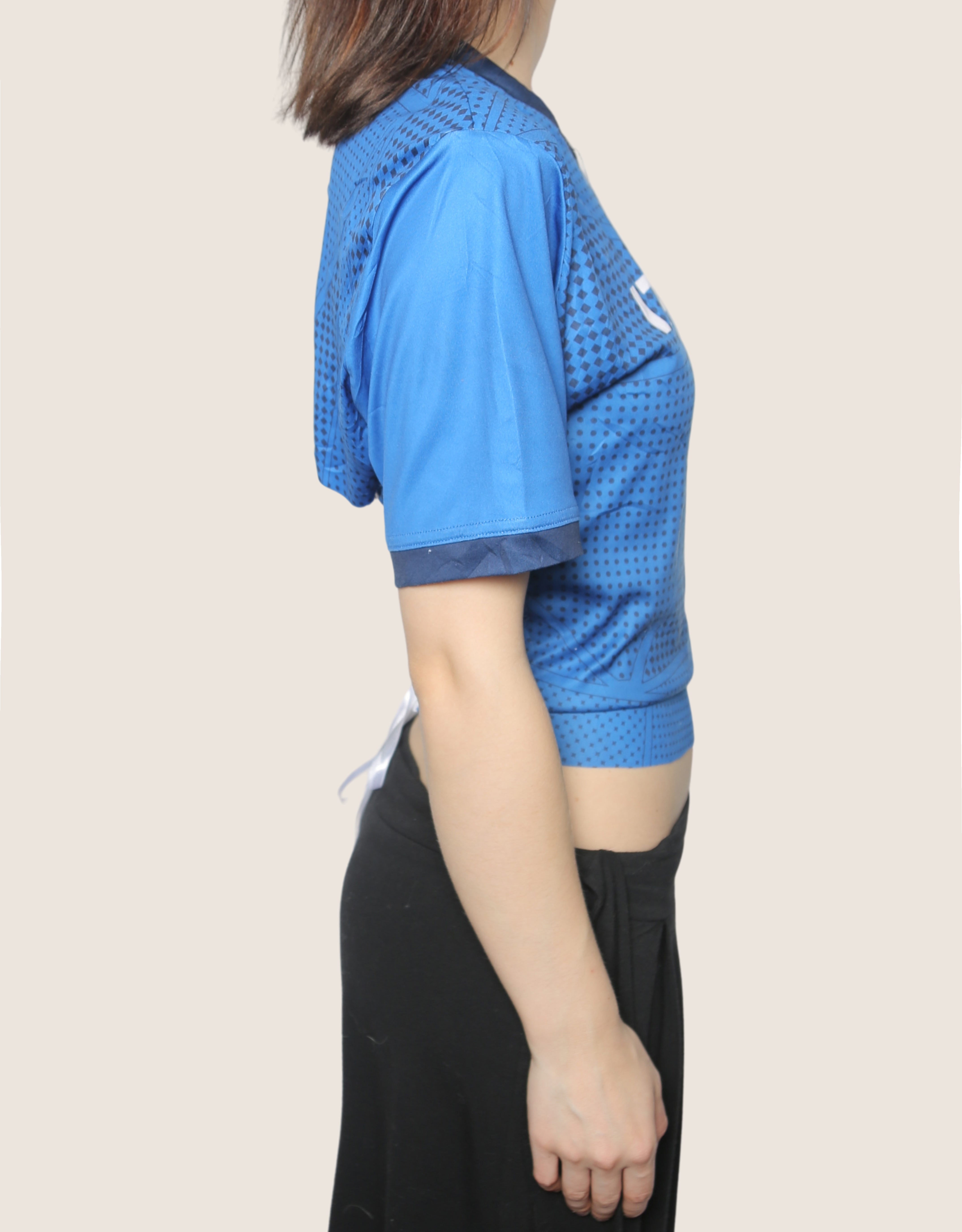 italy reworked lace back jersey (S)