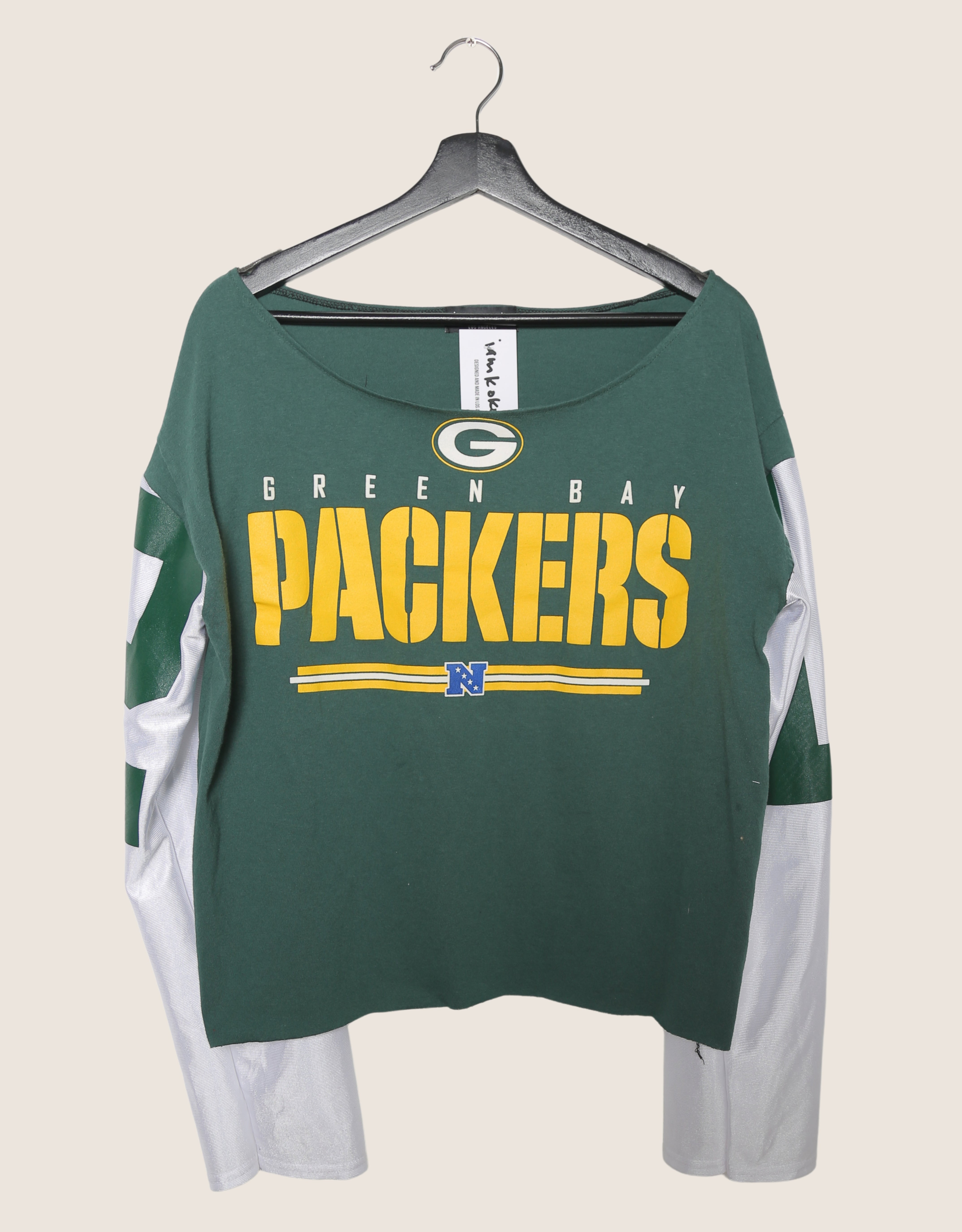 green bay off the shoulder top