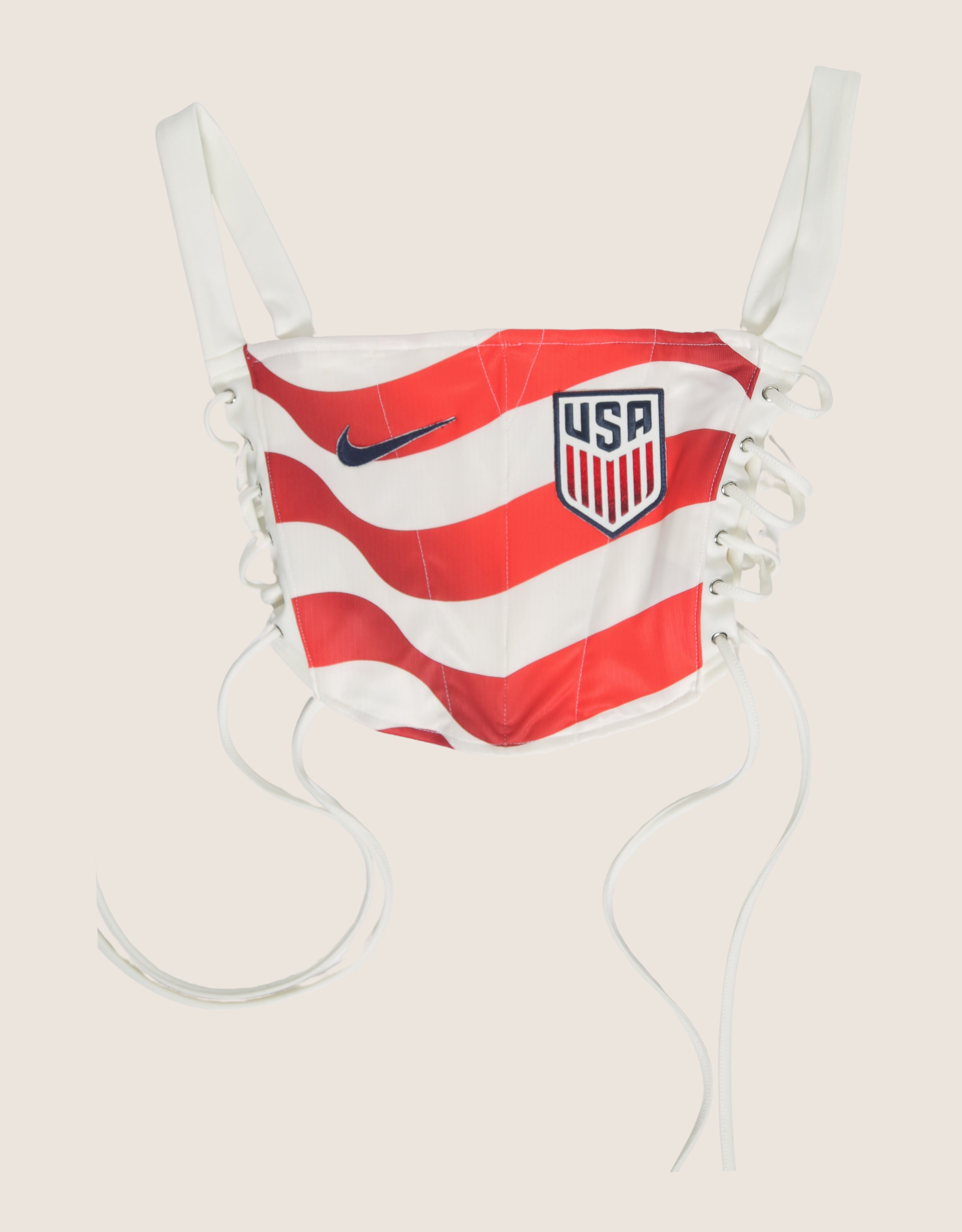 USA reworked cropped corset with matching shrug