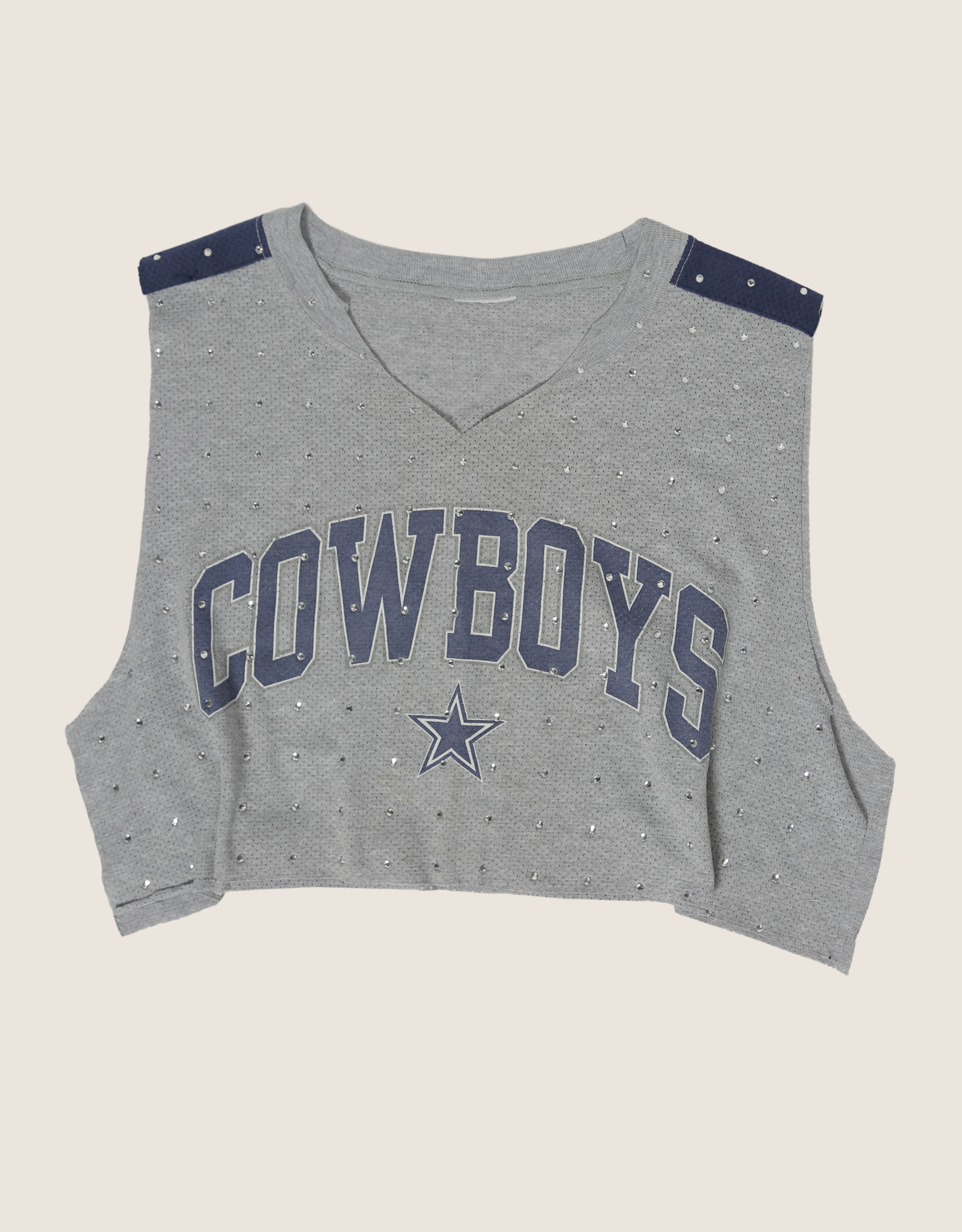 dallas cowboys rhinestone muscle tank