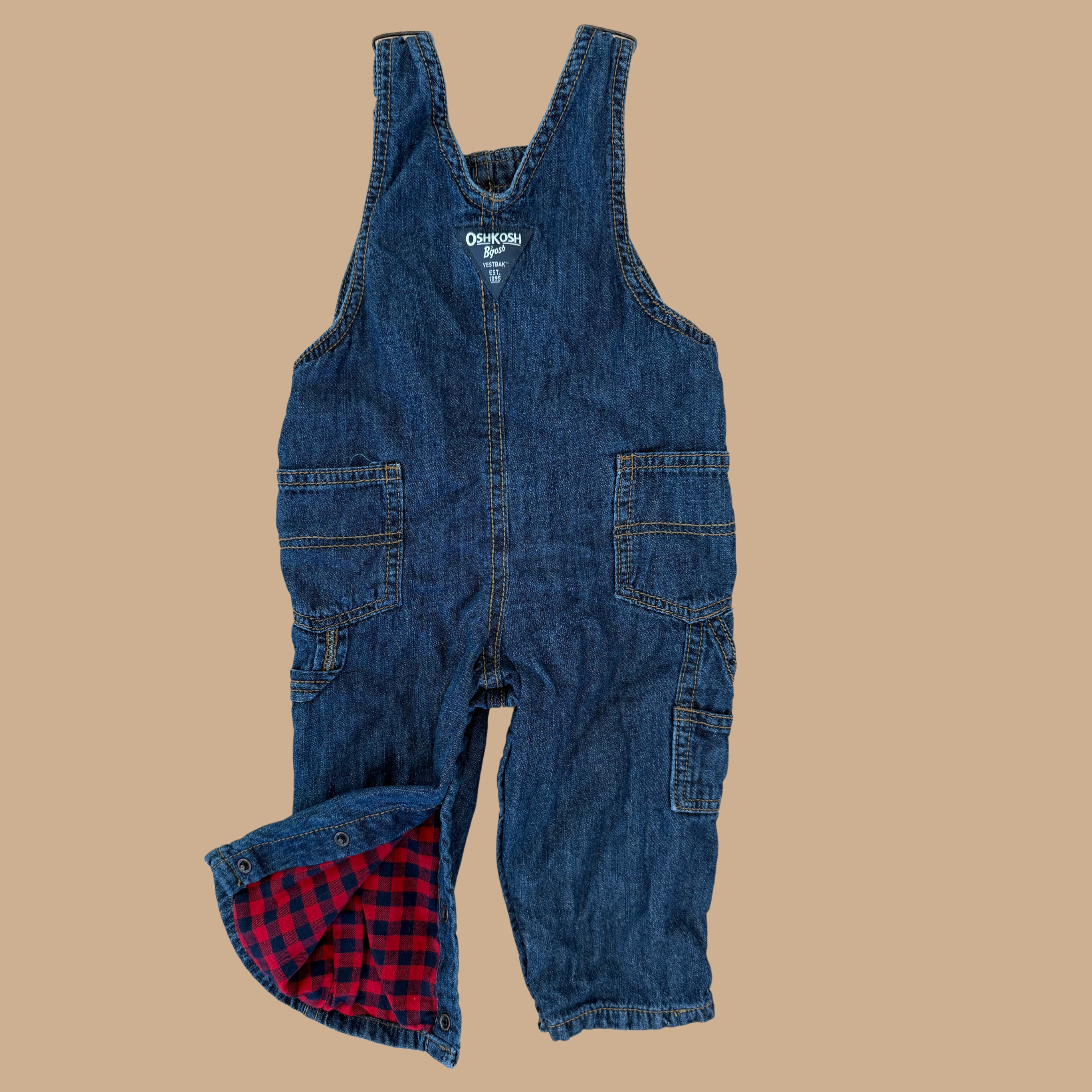 denim overalls (12M)