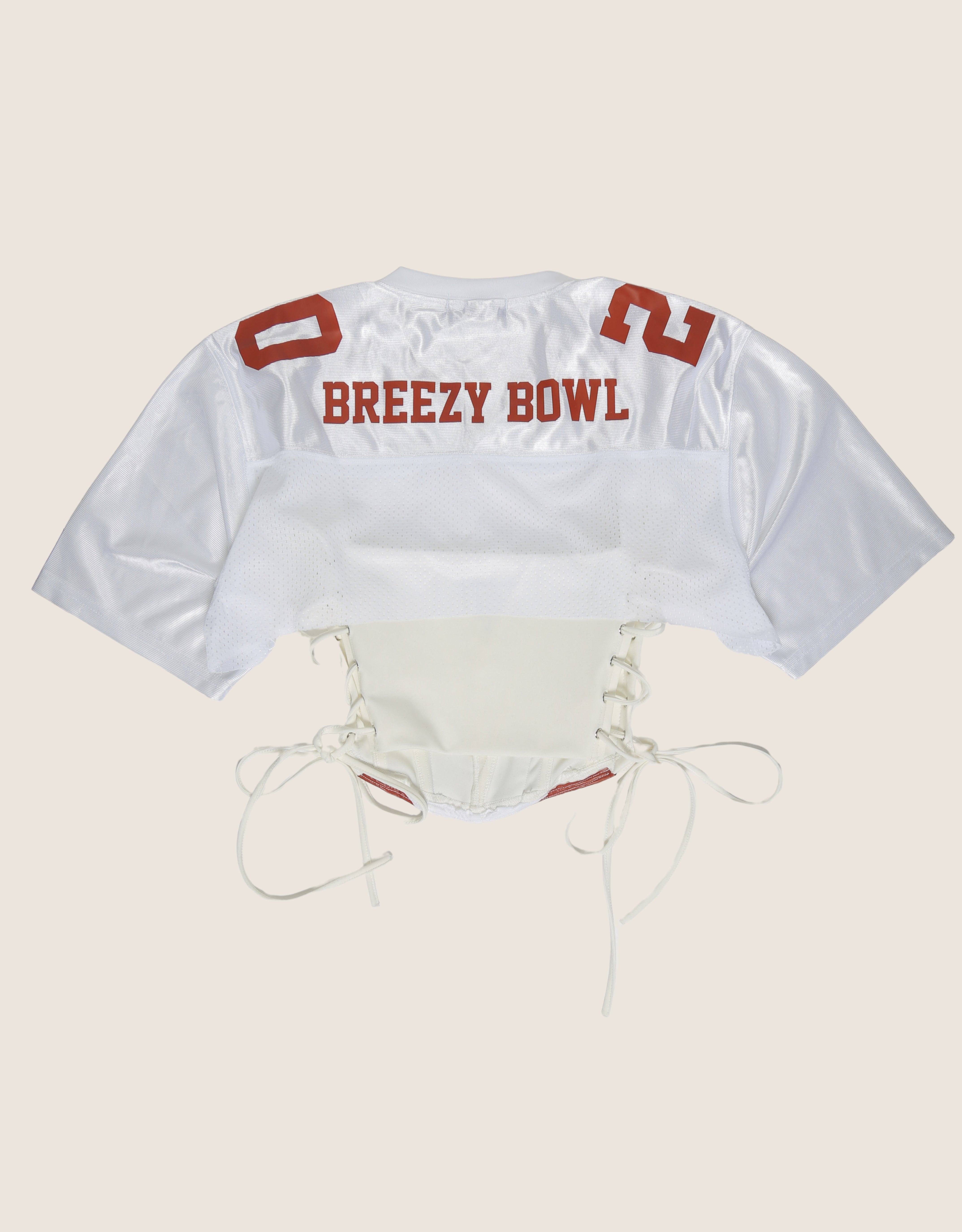 custom Chris Brown jersey 20 side lace up corset with shrug