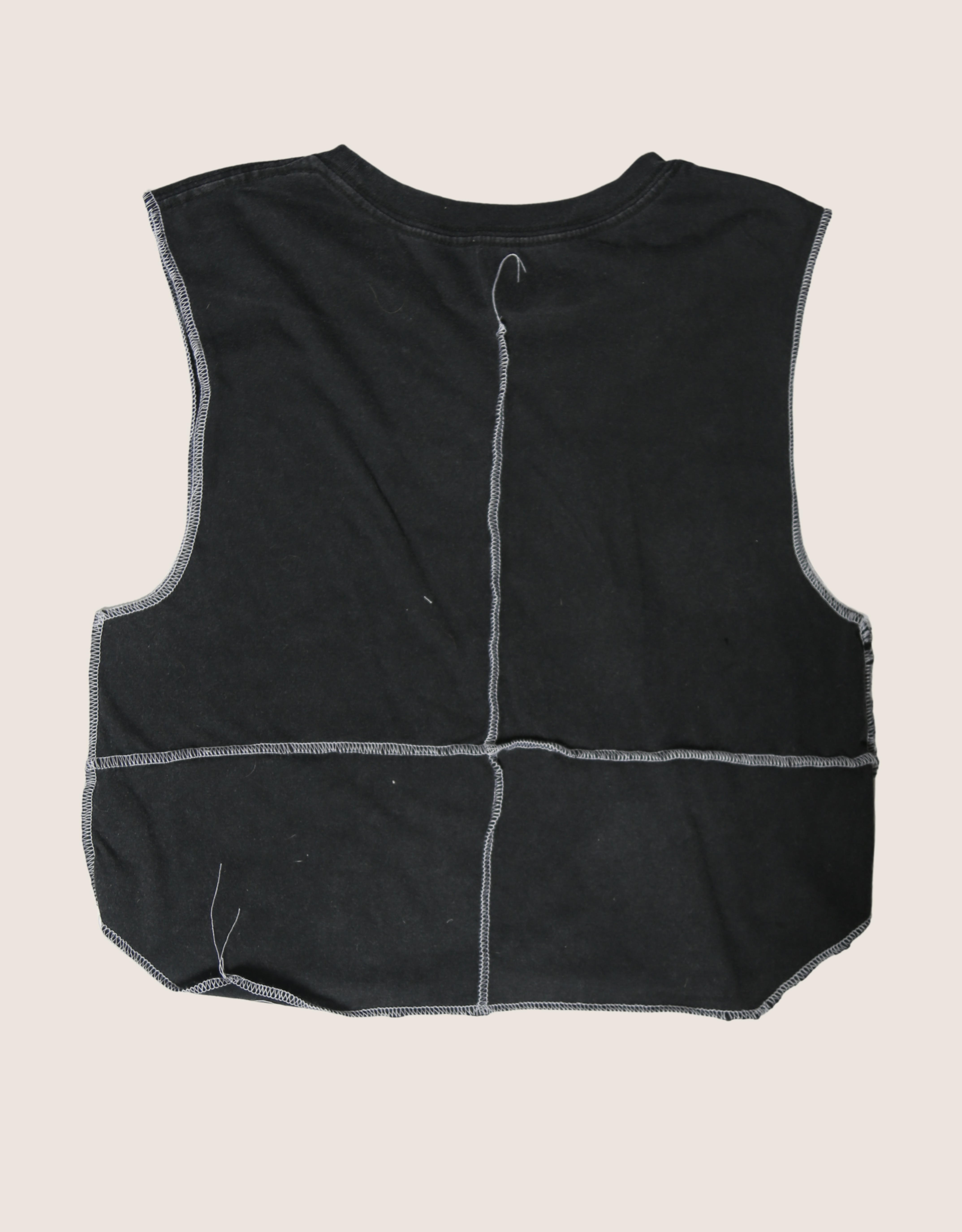 rolling stones red overlocked muscle tank