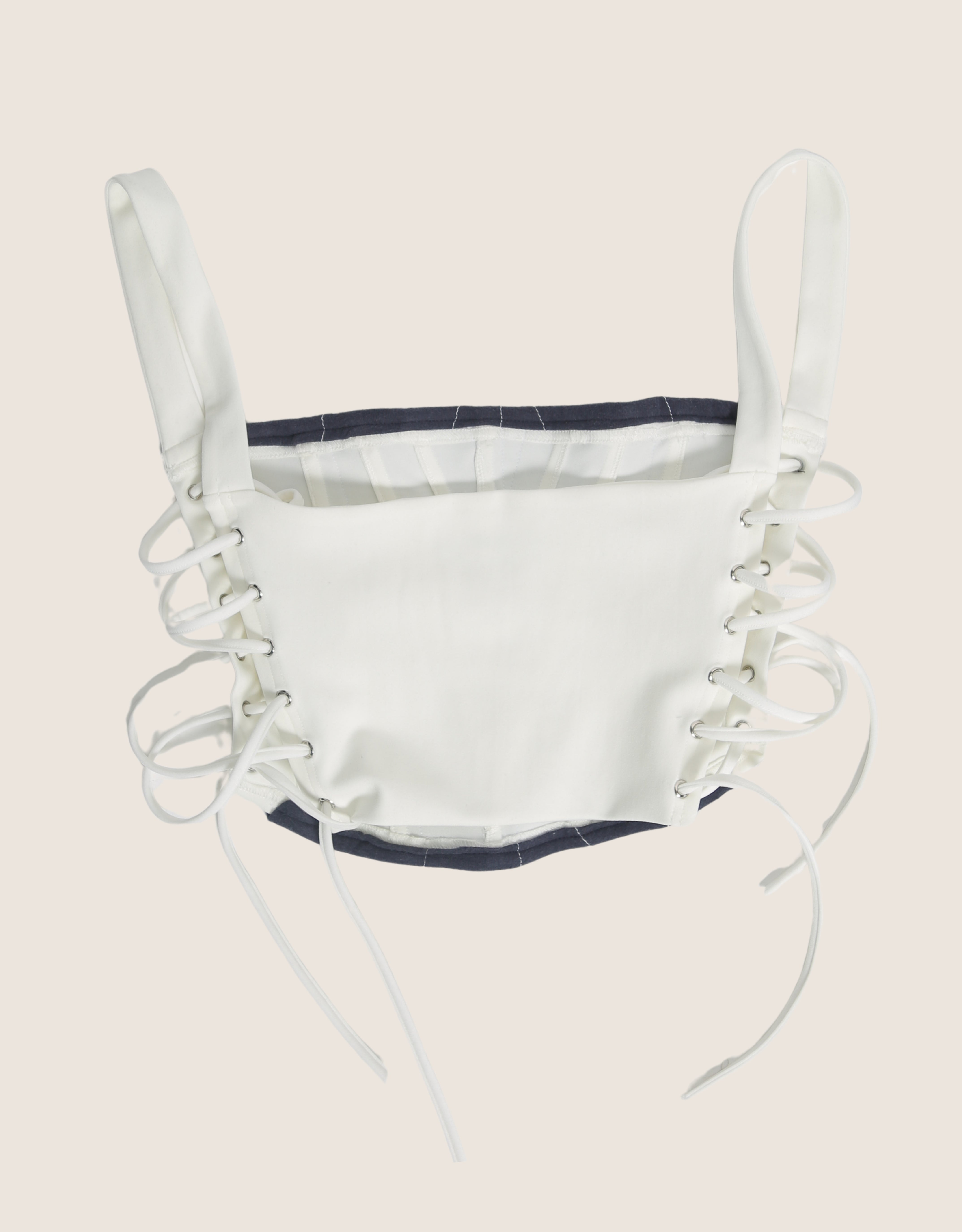 harley boston side lace cropped corset (M)