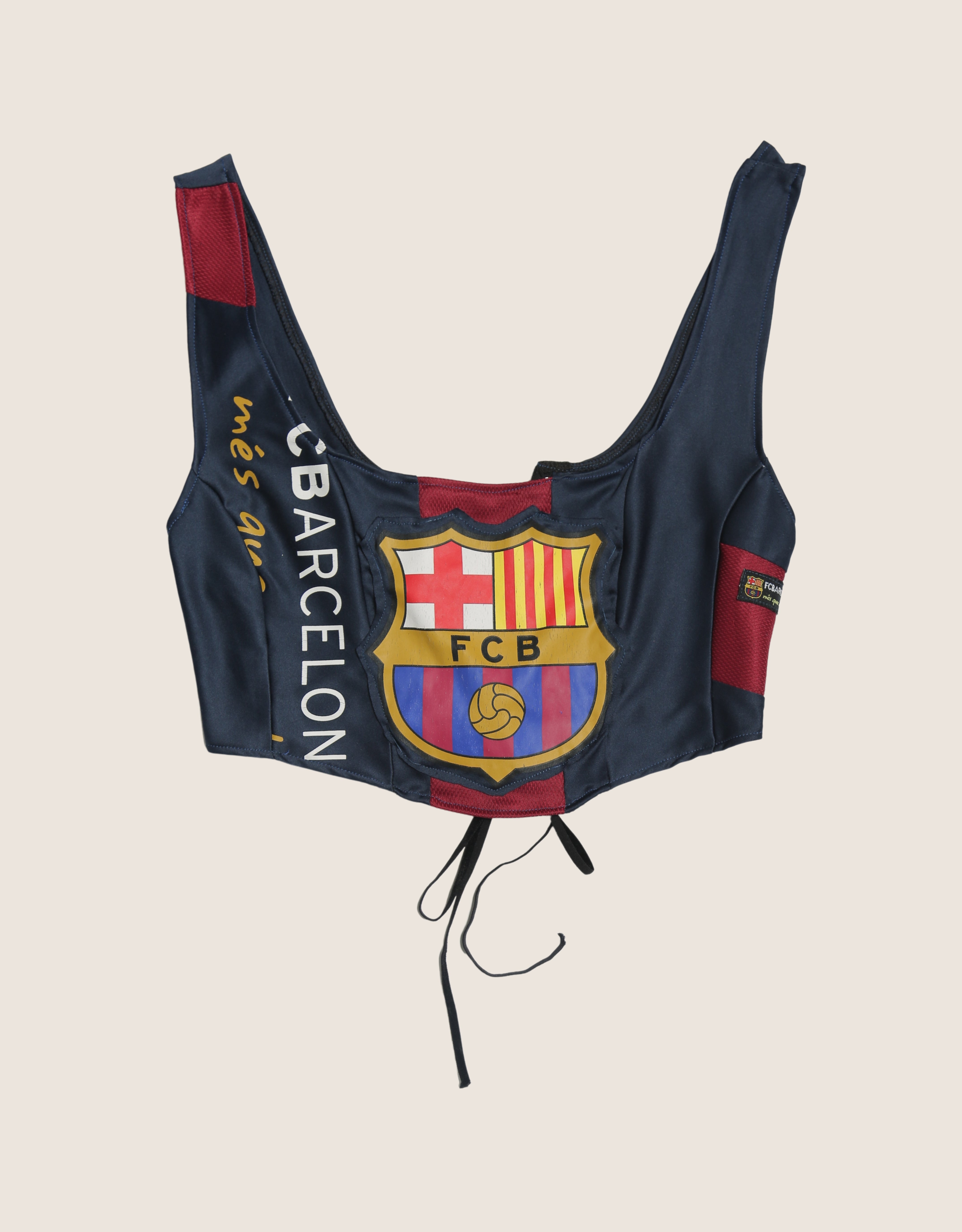 FC Barcelona soccer jersey laced up tank