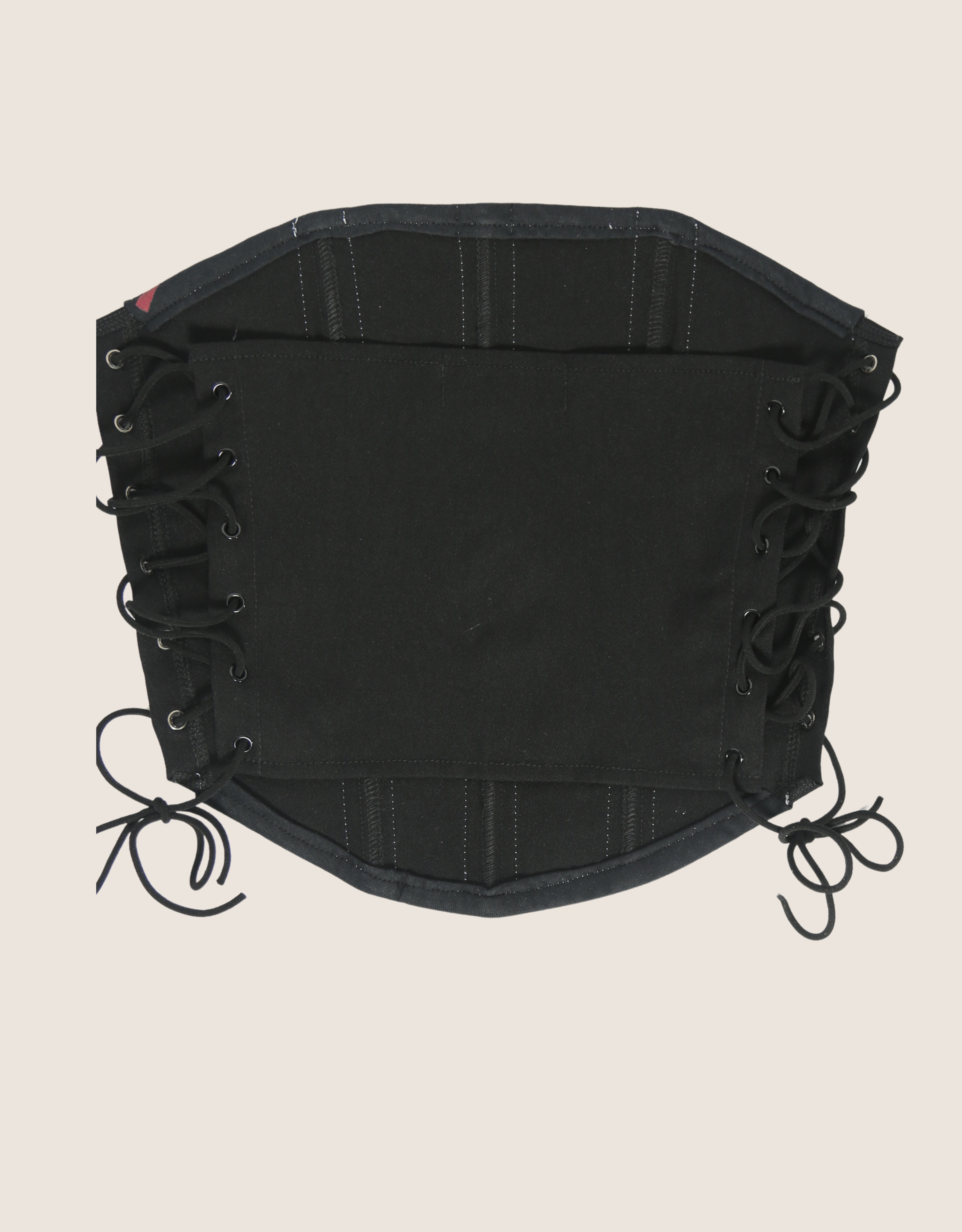 zach bryan side lace strapless corset