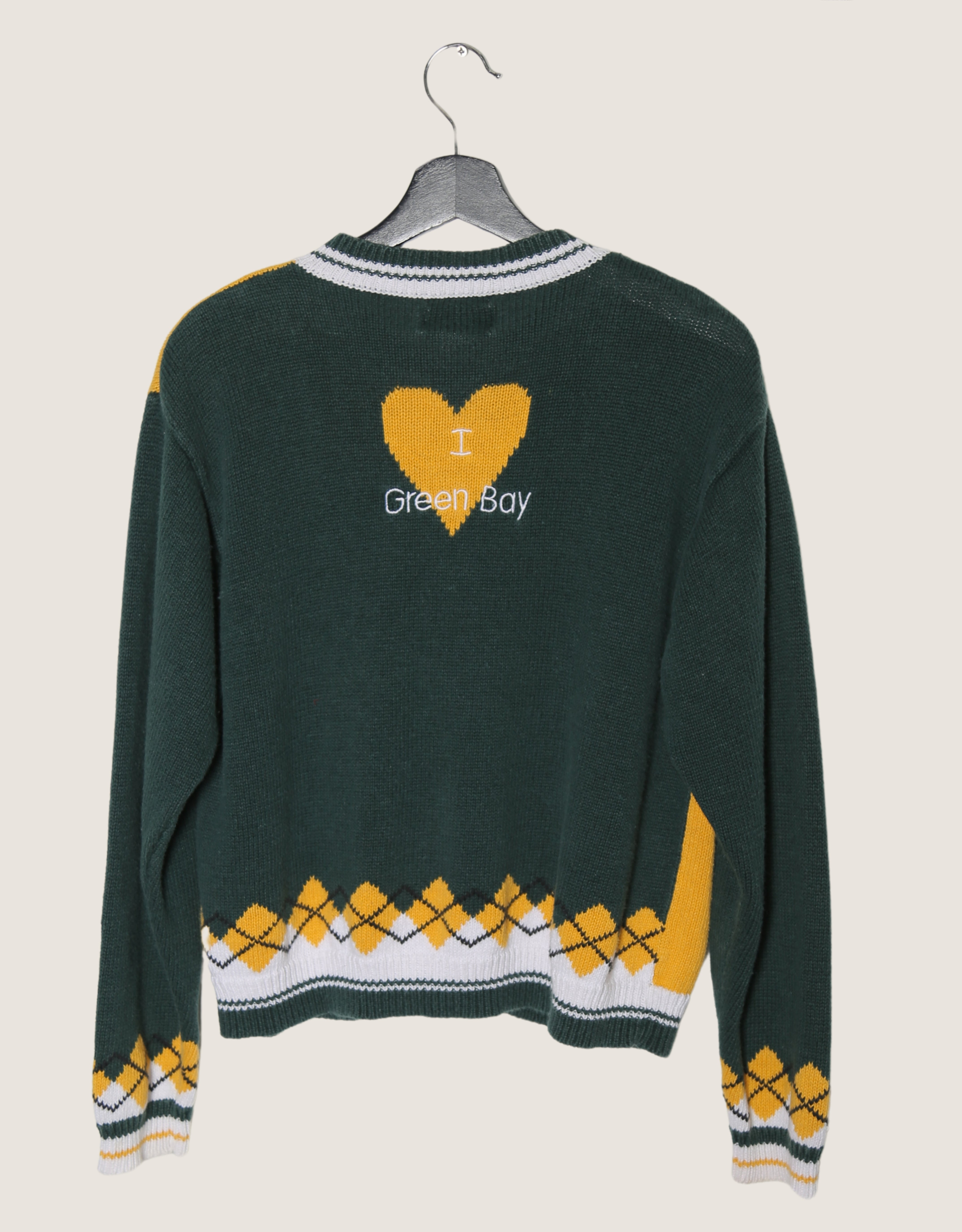 vintage Green Bay Packers knit cardigan