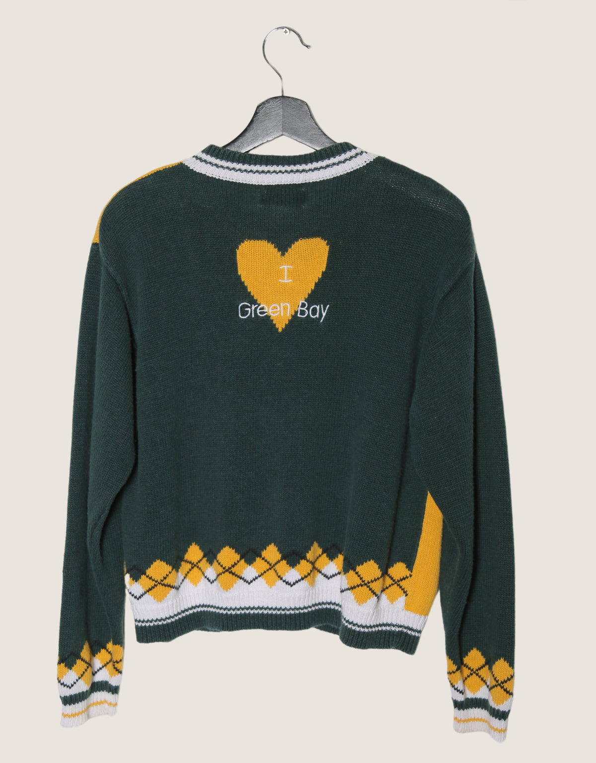 vintage Green Bay Packers knit cardigan