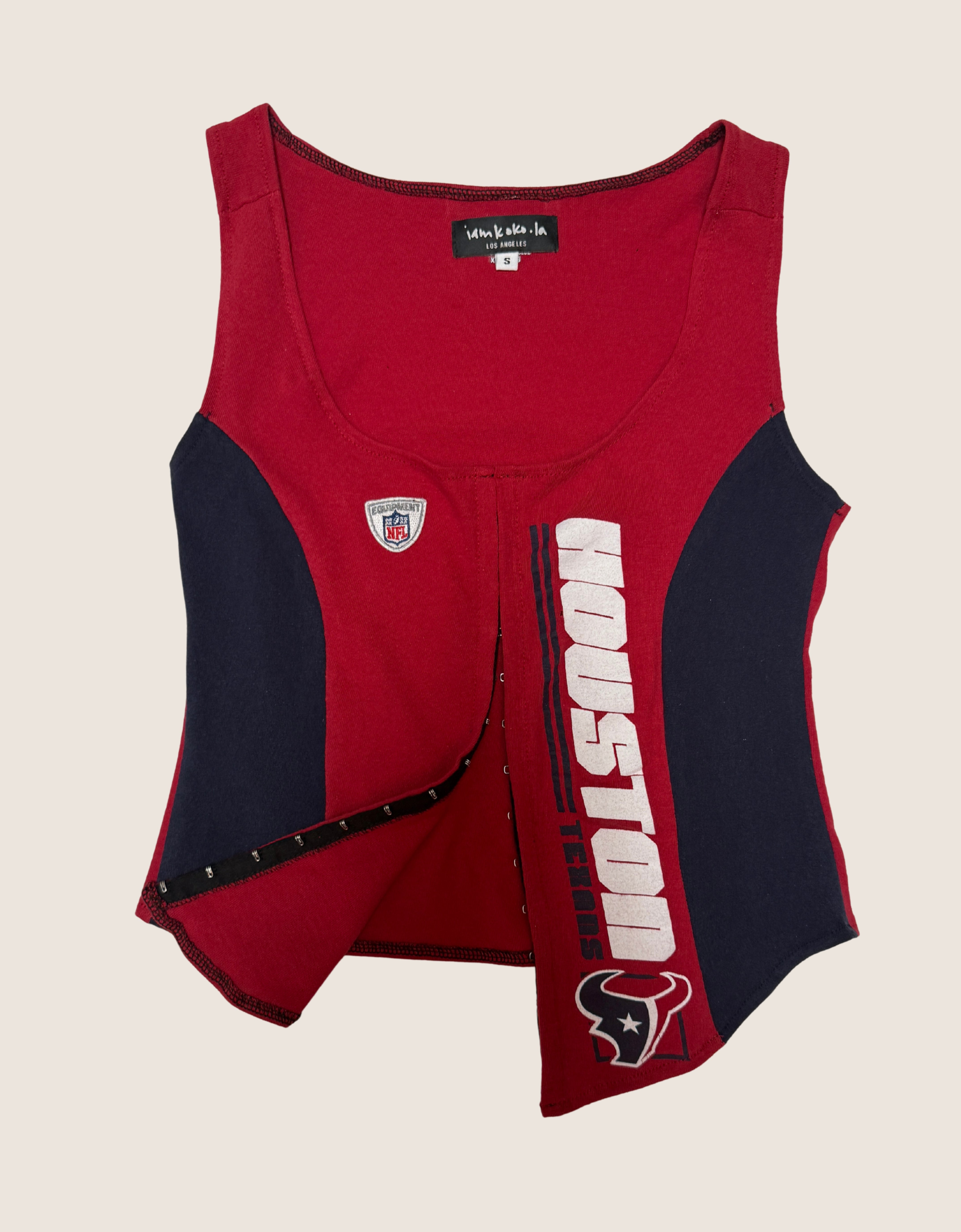houston texans tshirt hook and eye tank (small)
