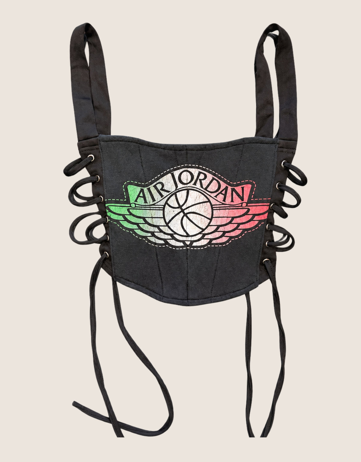 air jordan side lace cropped corset (S)