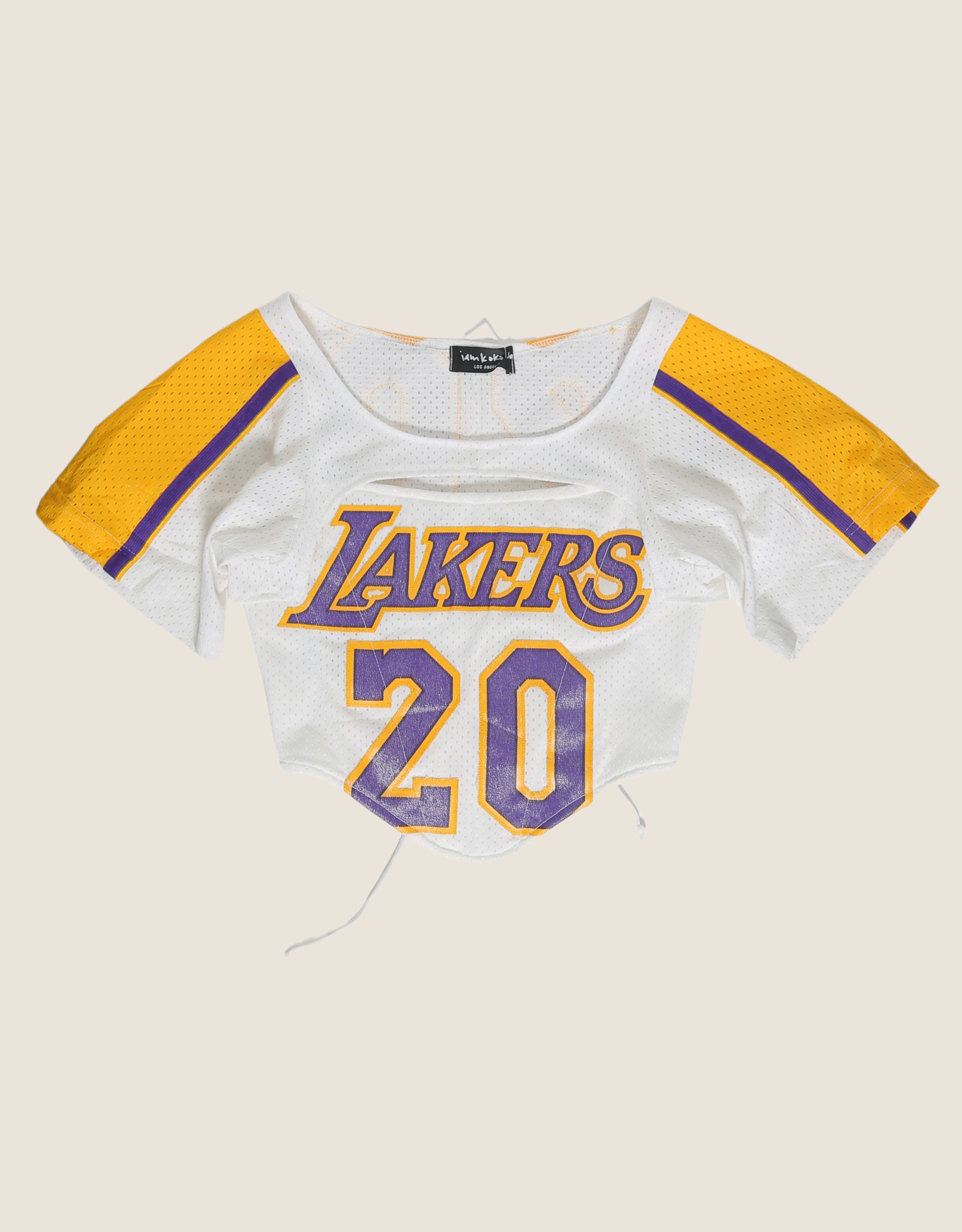 lakers reworked corset with matching shrug (small)