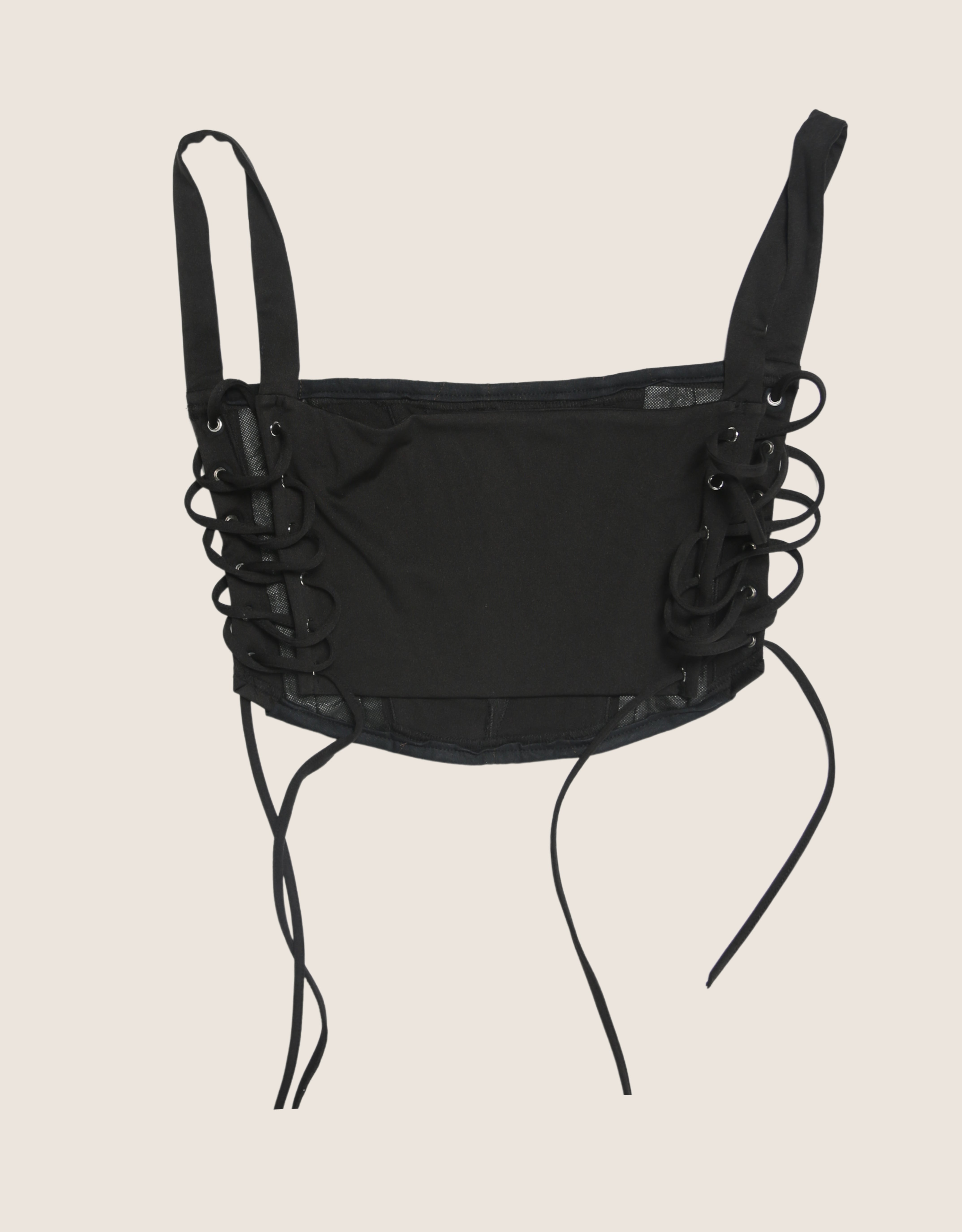 custom Chris Brown album cover cropped corset