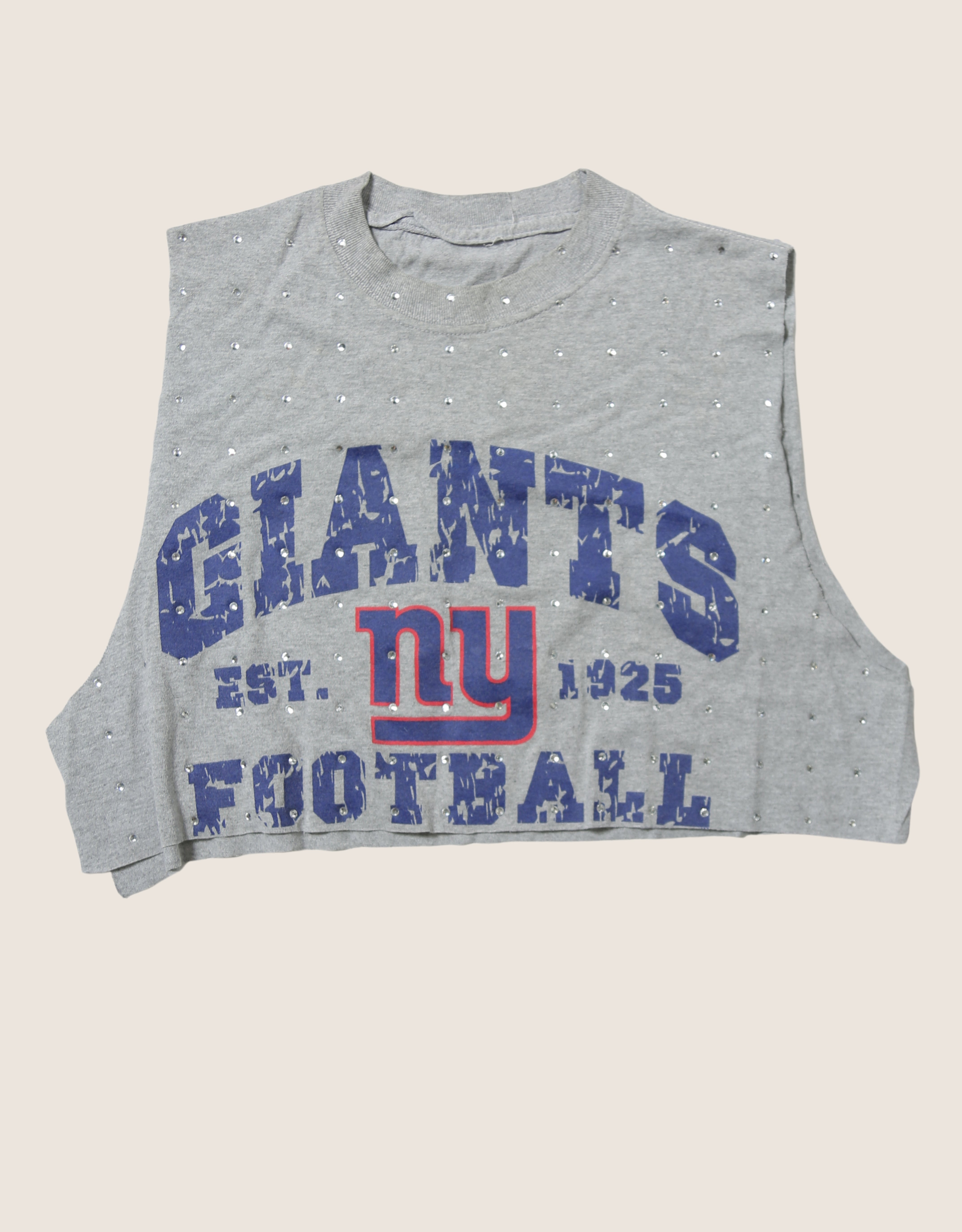 ny giants rhinestone muscle tank