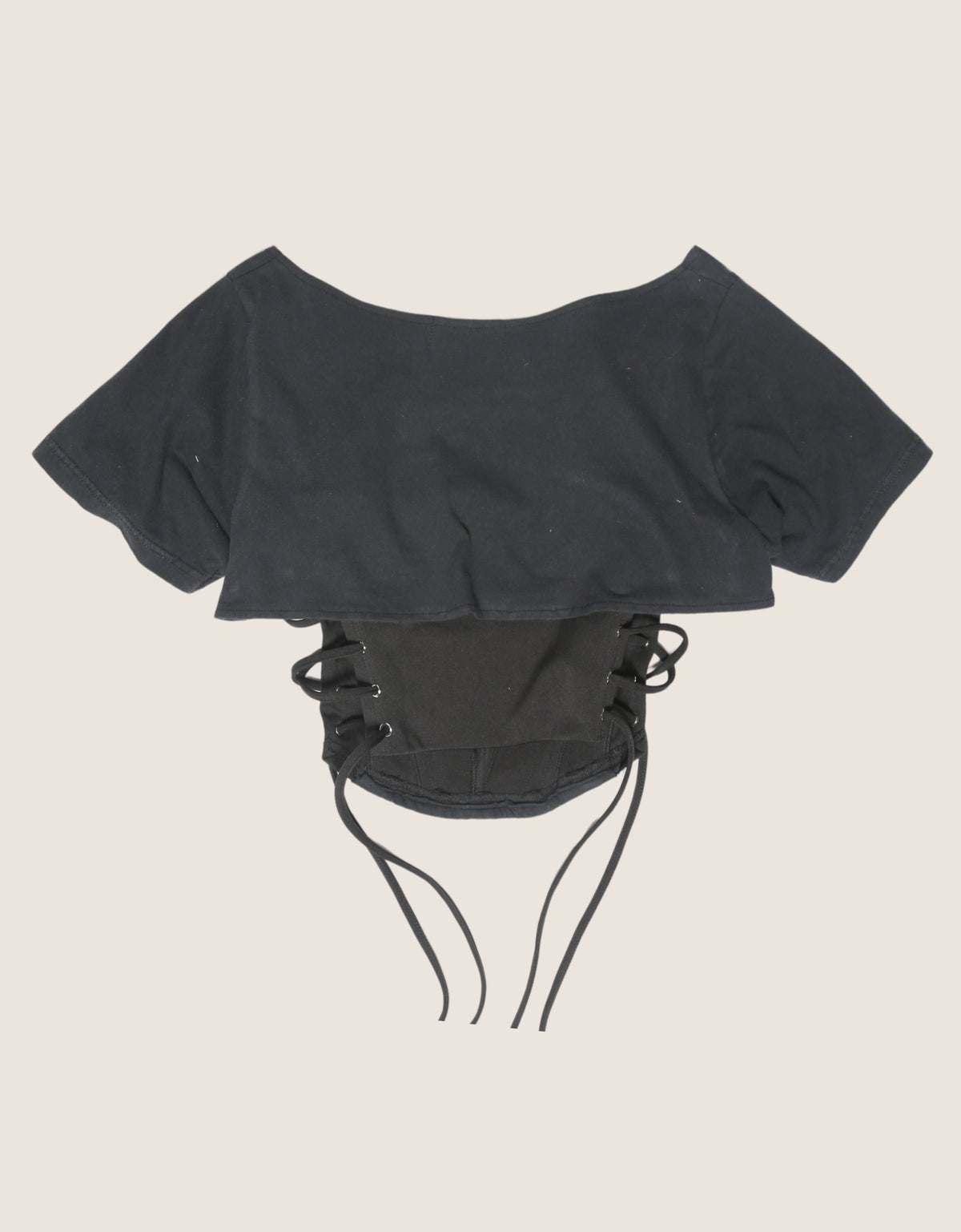 boyz n the hood reworked cropped corset with shrug (S)