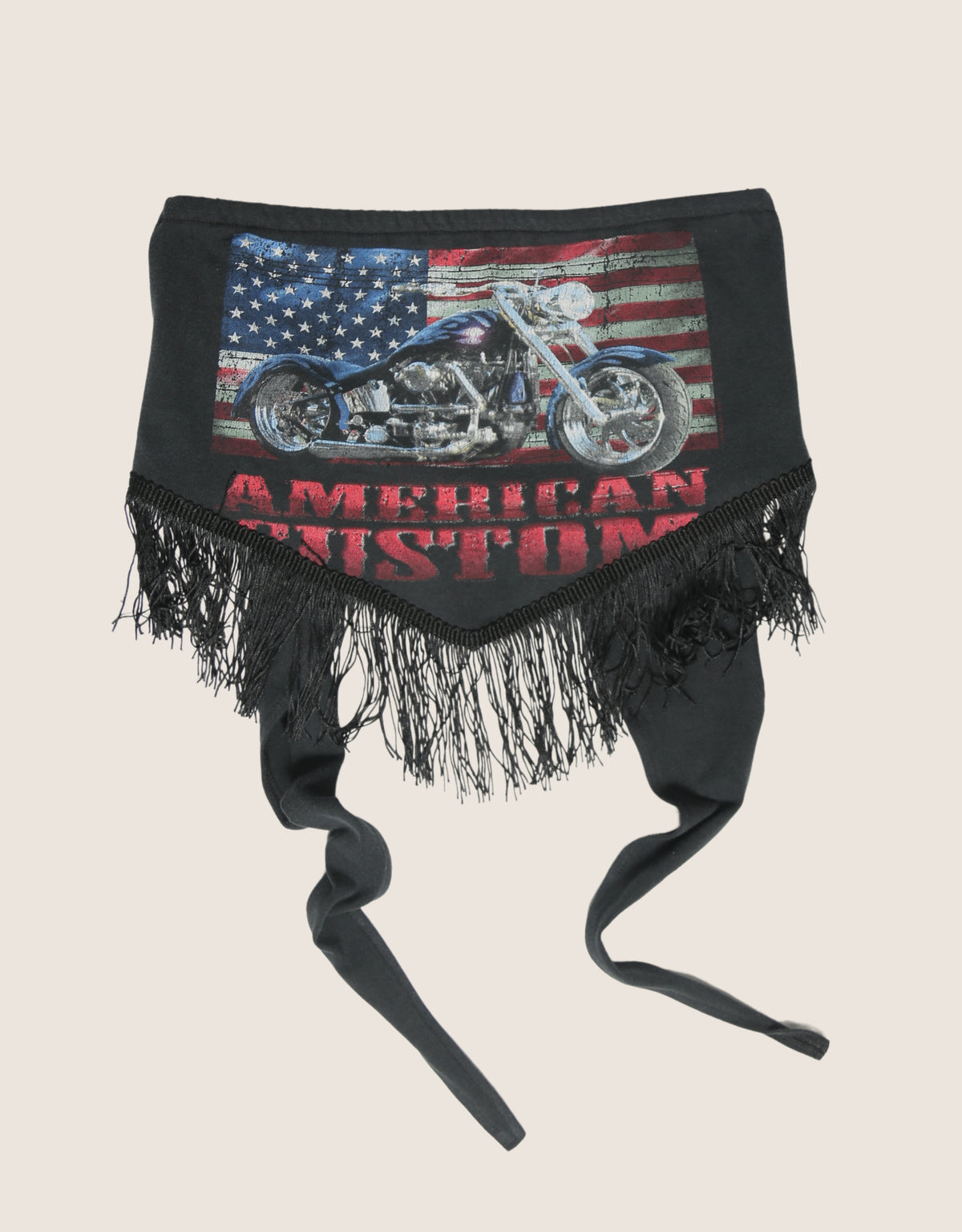 american custom fringe tie back tube top (m/l)
