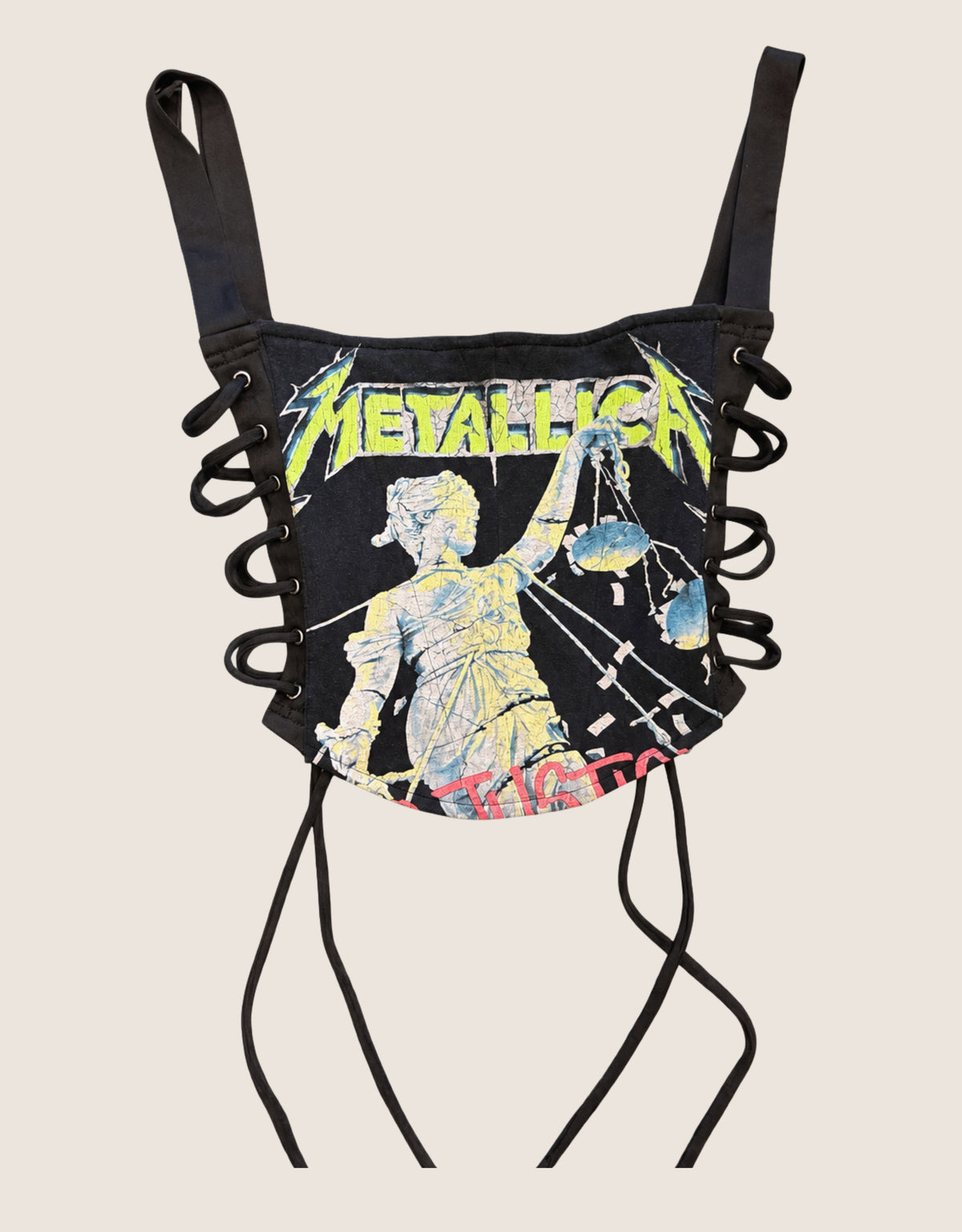 metallica side lace full corset (M)