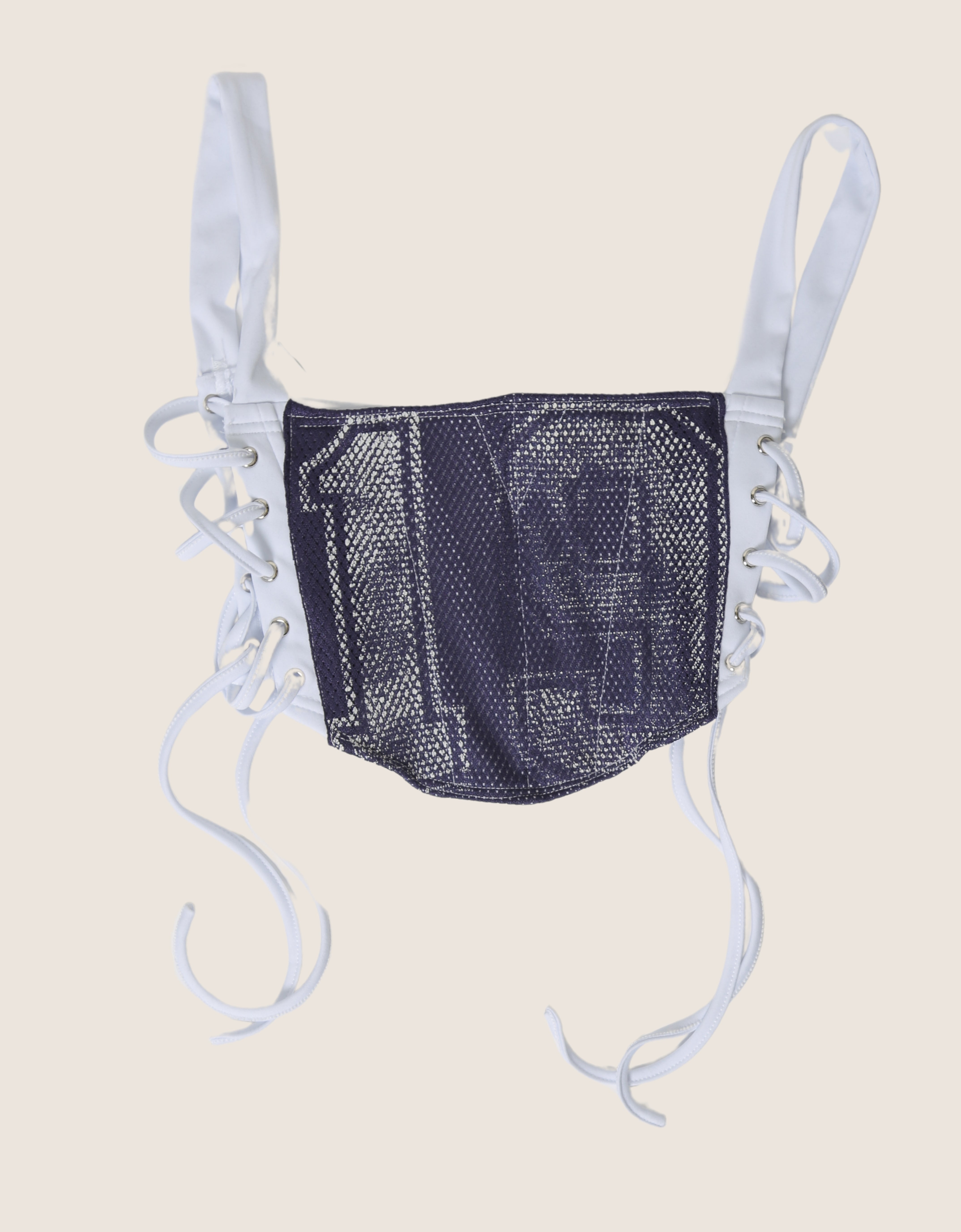 cowboys reworked side lace corset with matching shrug