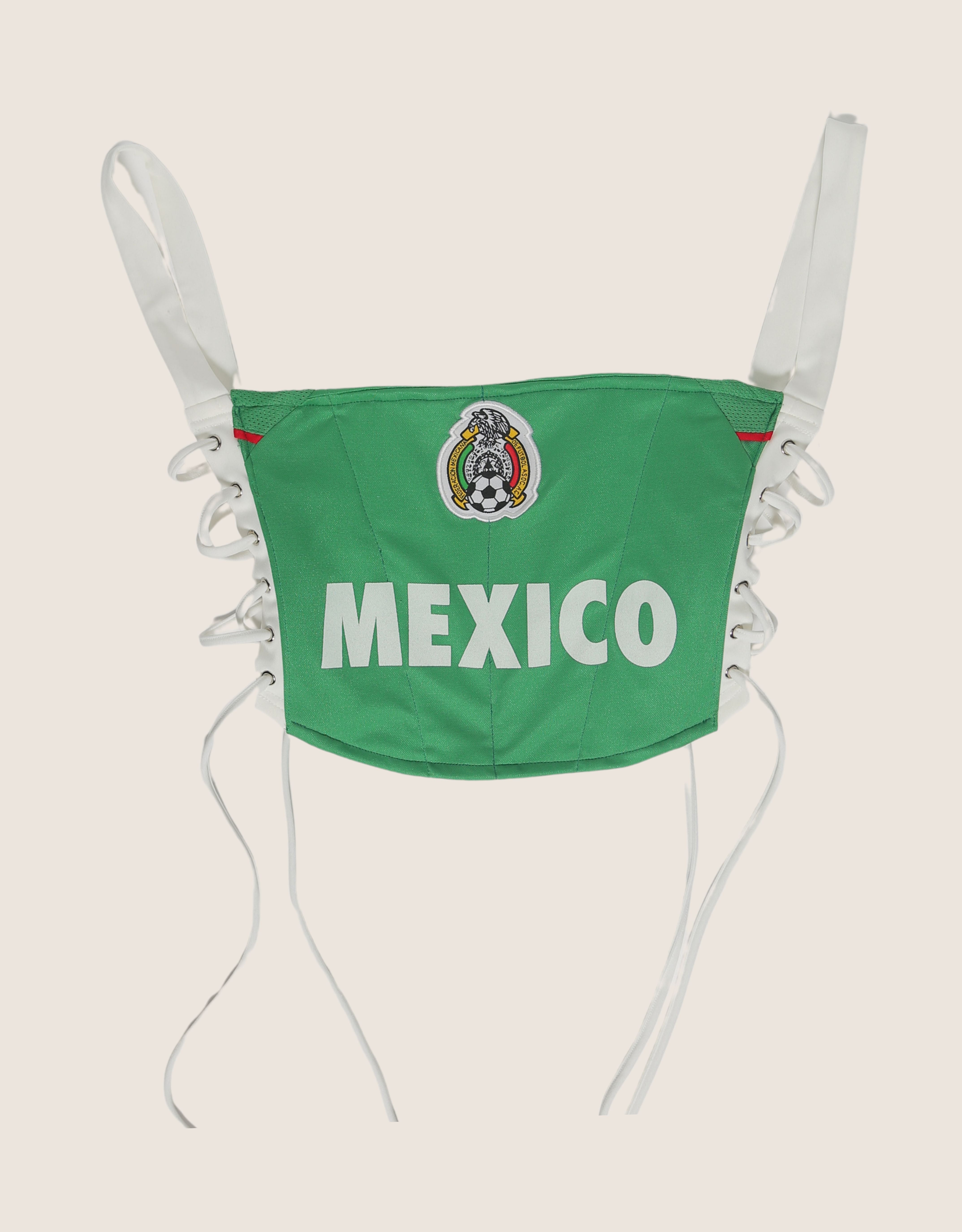 Mexico reworked side lace corset with shrug (L)