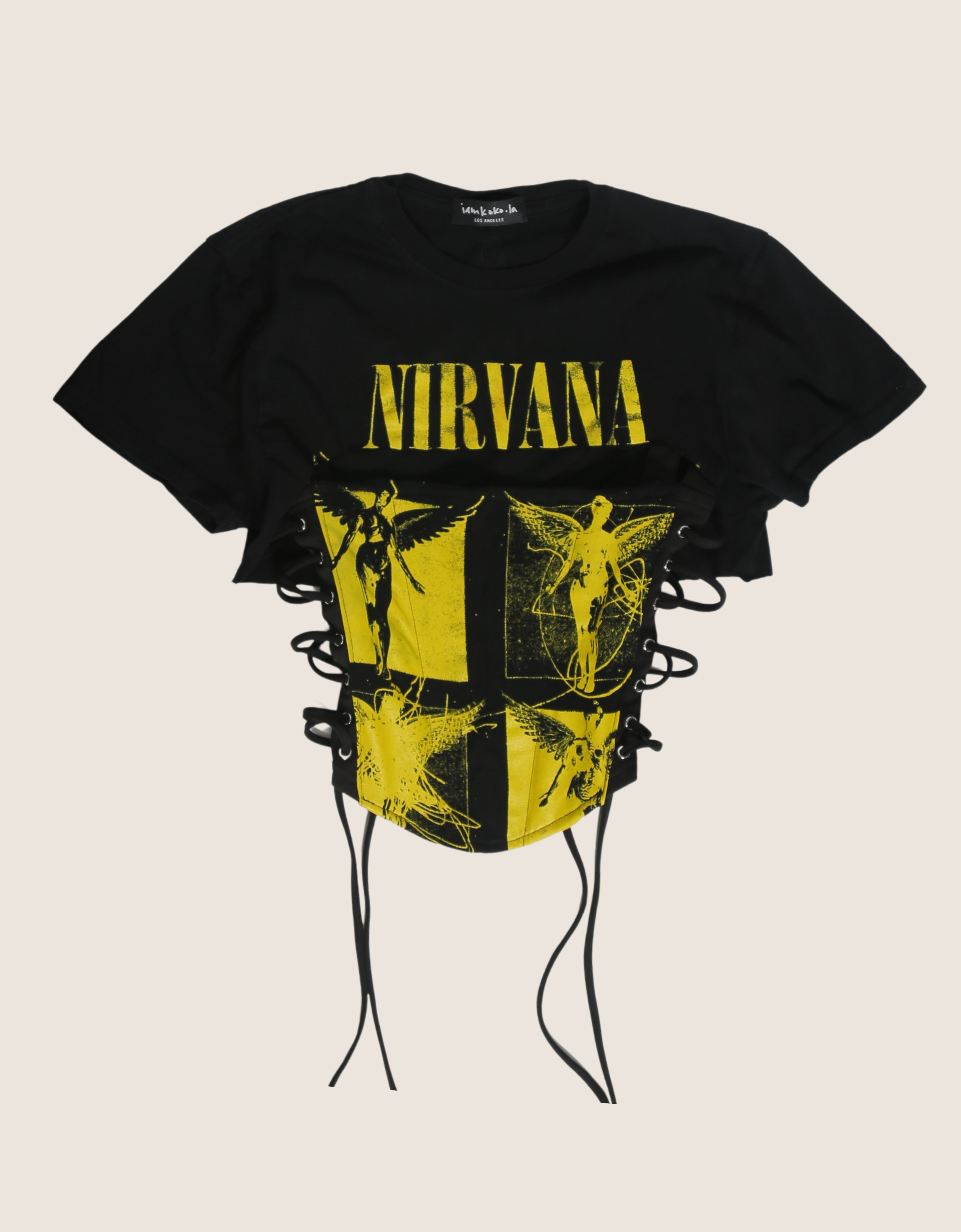 nirvana reworked corset with matching shrug (XS/S)