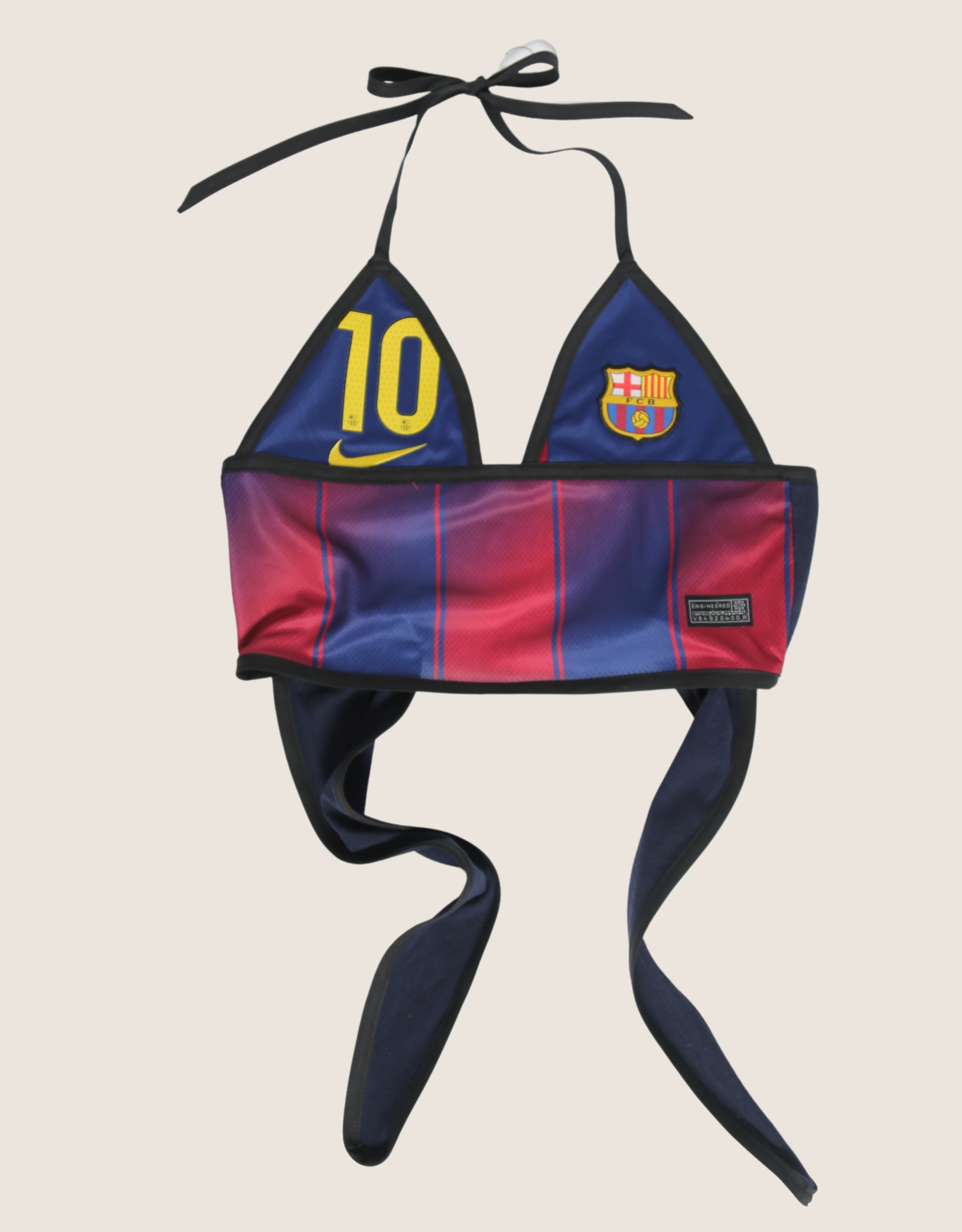 fc barcelona jersey halter top