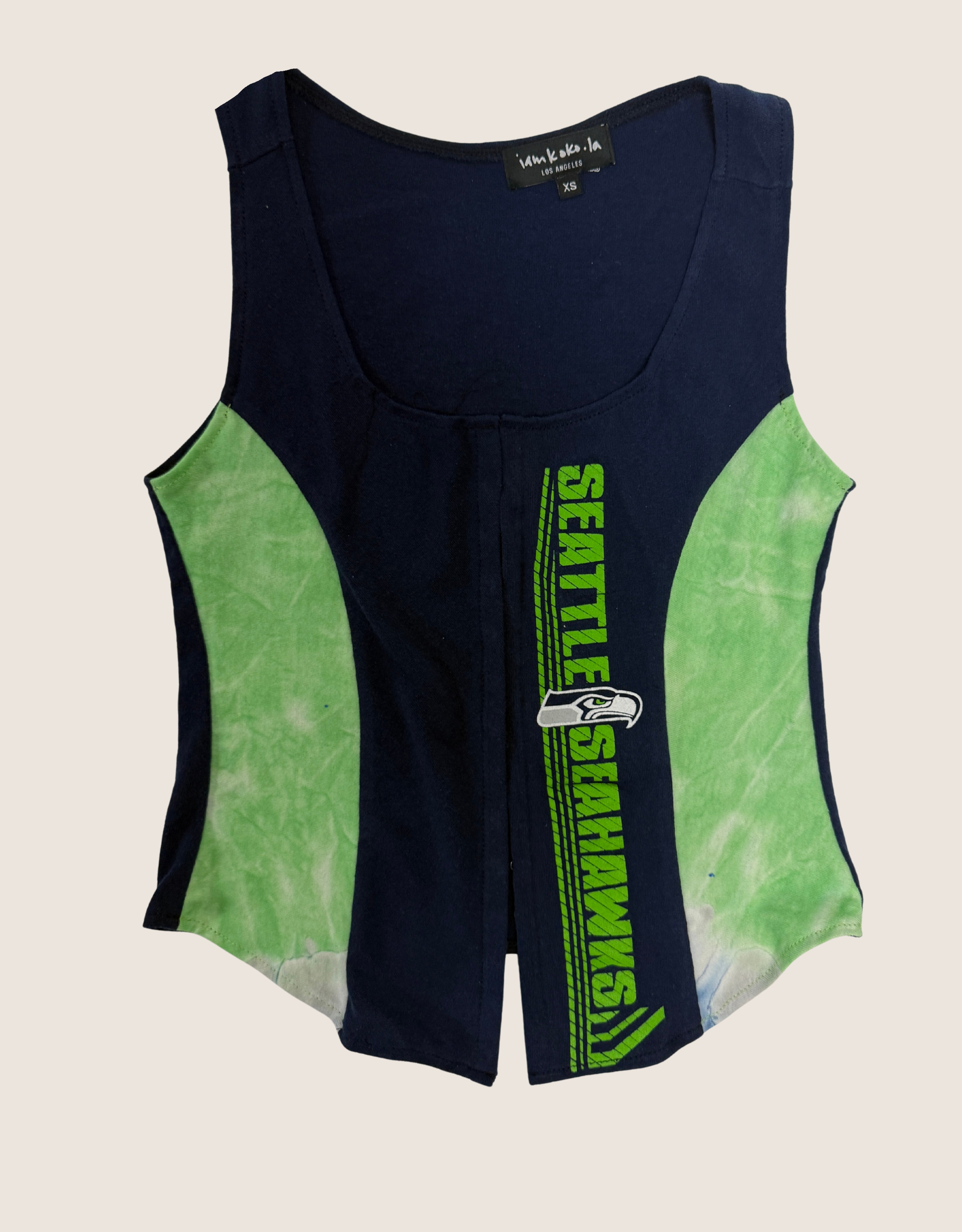 Seattle Seahawks tshirt hook and eye tank (xs/s)