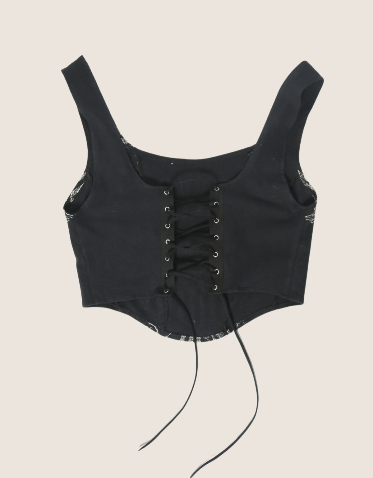 johnny cash mid rise corset tank top (M)