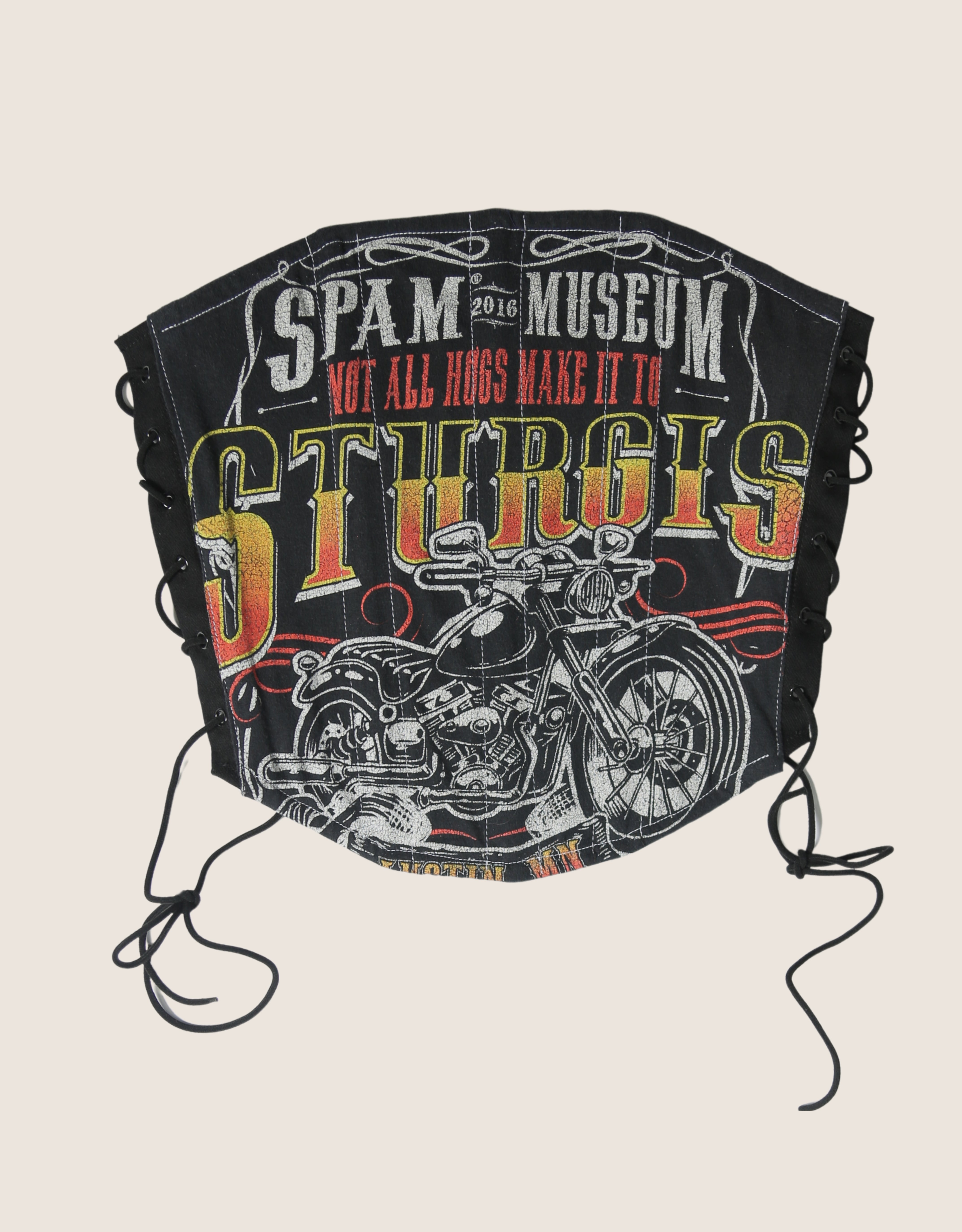 sturgis side lace strapless corset