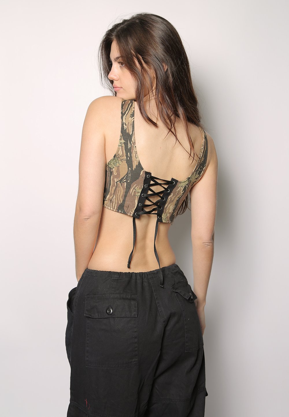 designer corset tank top