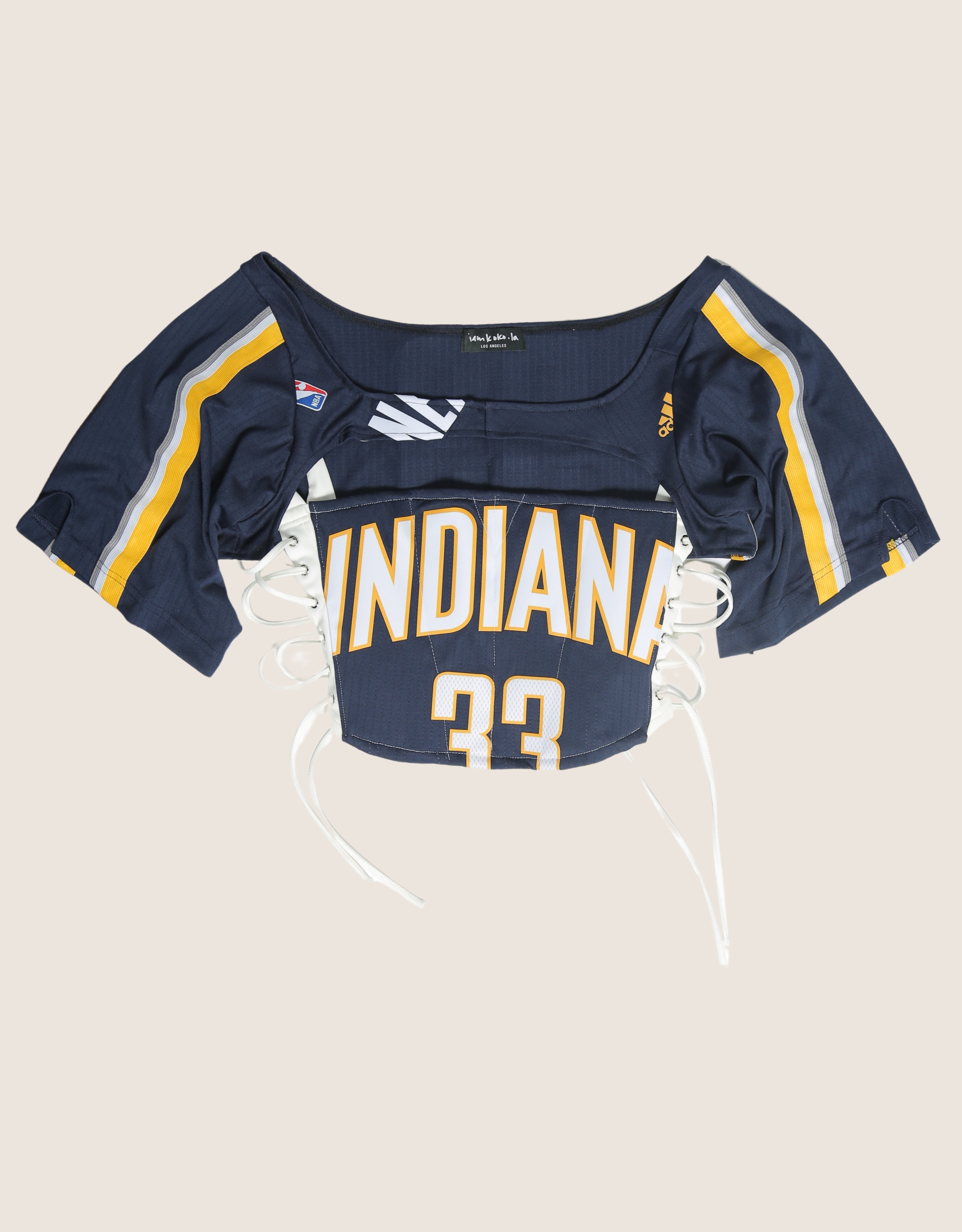 pacers reworked corset with matching shrug (large)