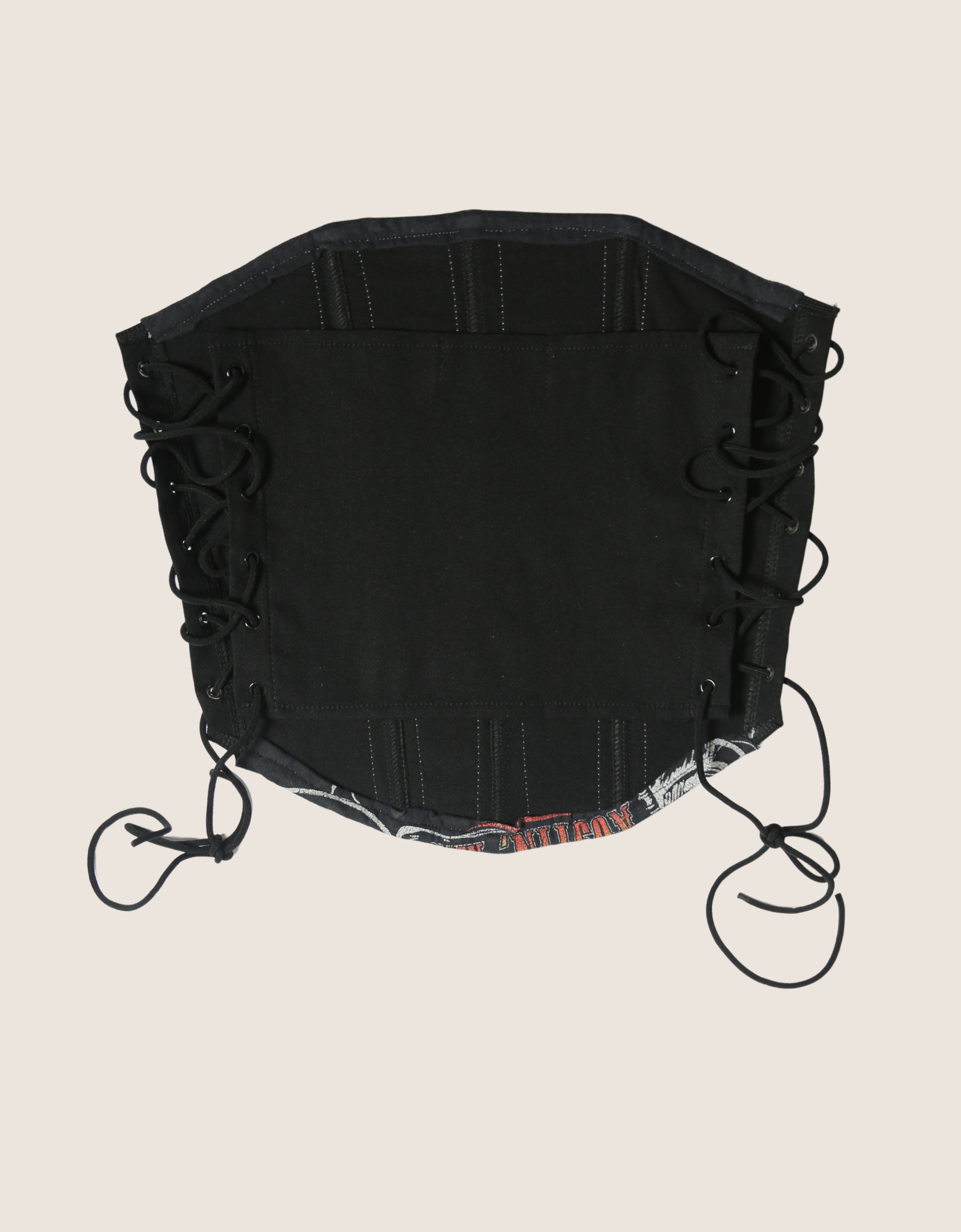 sturgis side lace strapless corset