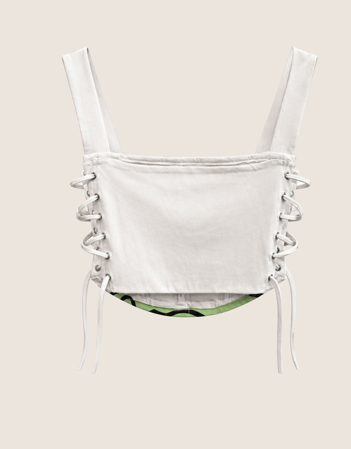 nirvana side lace cropped corset (M)