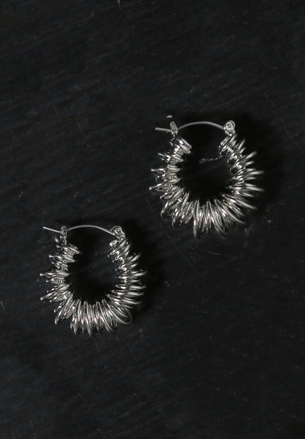 spiral hoop earrings