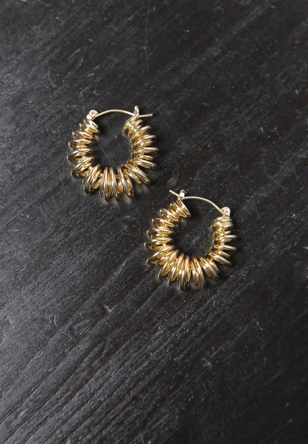spiral hoop earrings