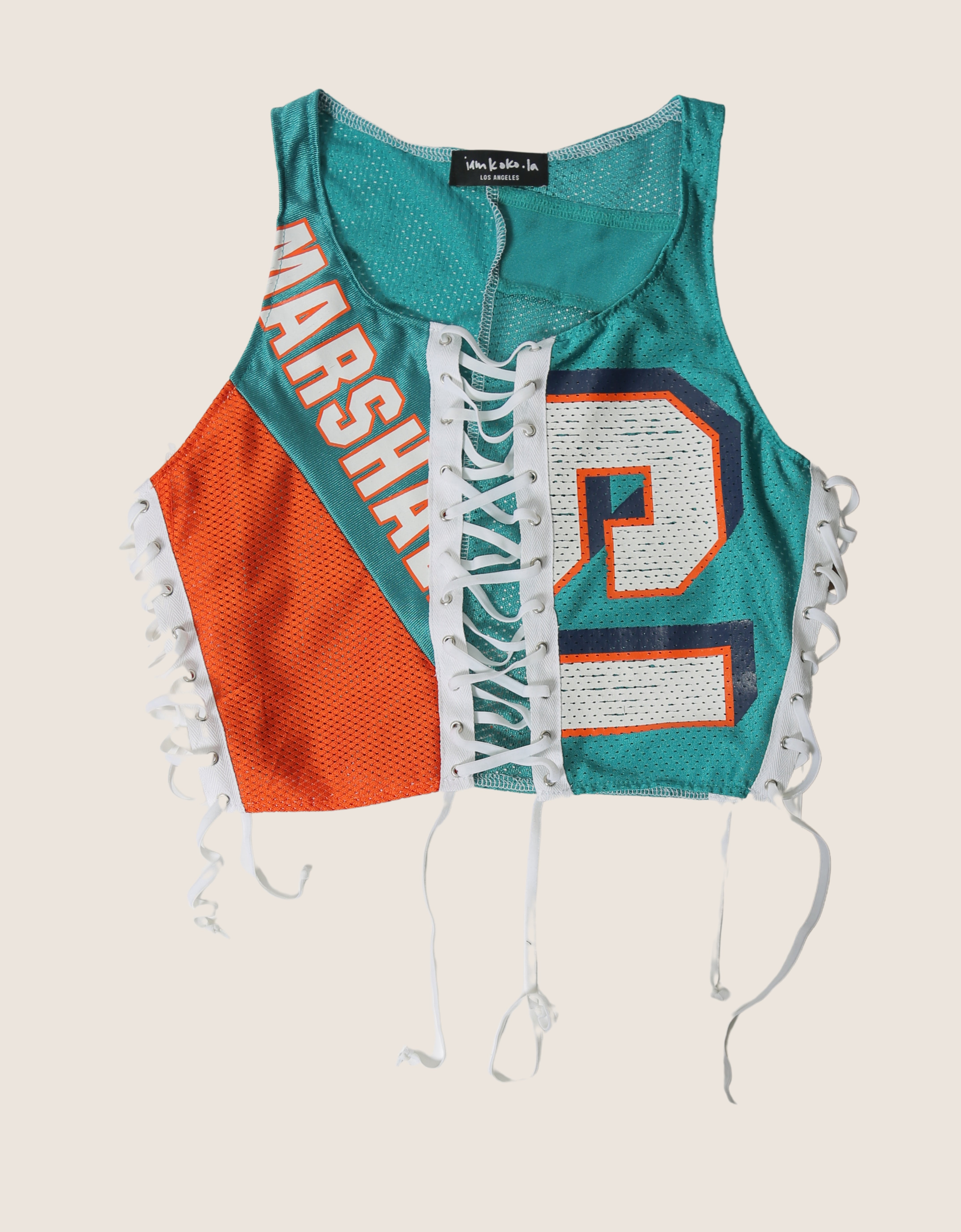 dolphins all laced up reworked tank