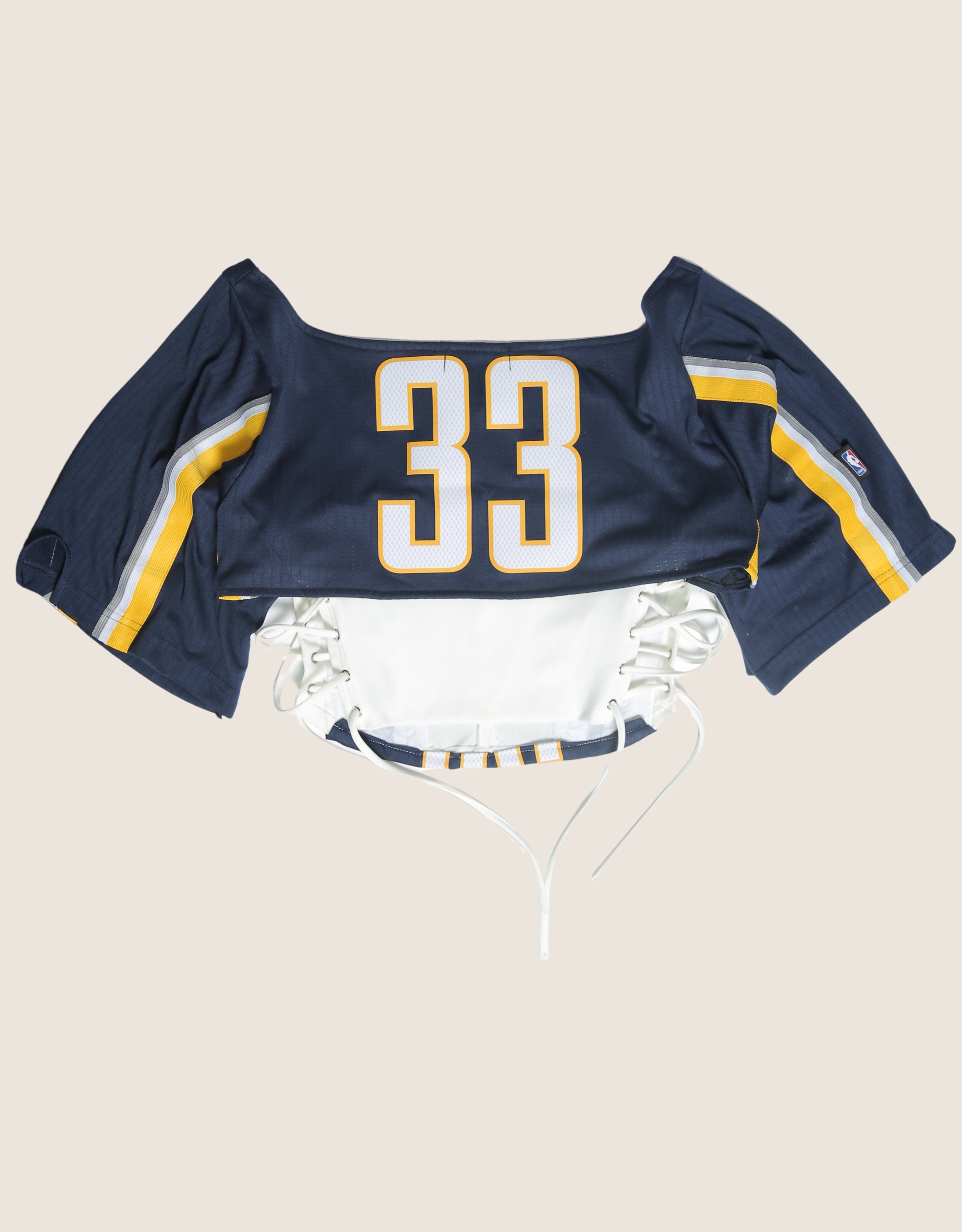 pacers reworked corset with matching shrug (large)