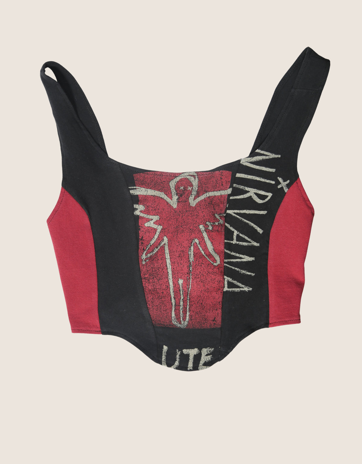 nirvana mid length corset tank top (S/M)